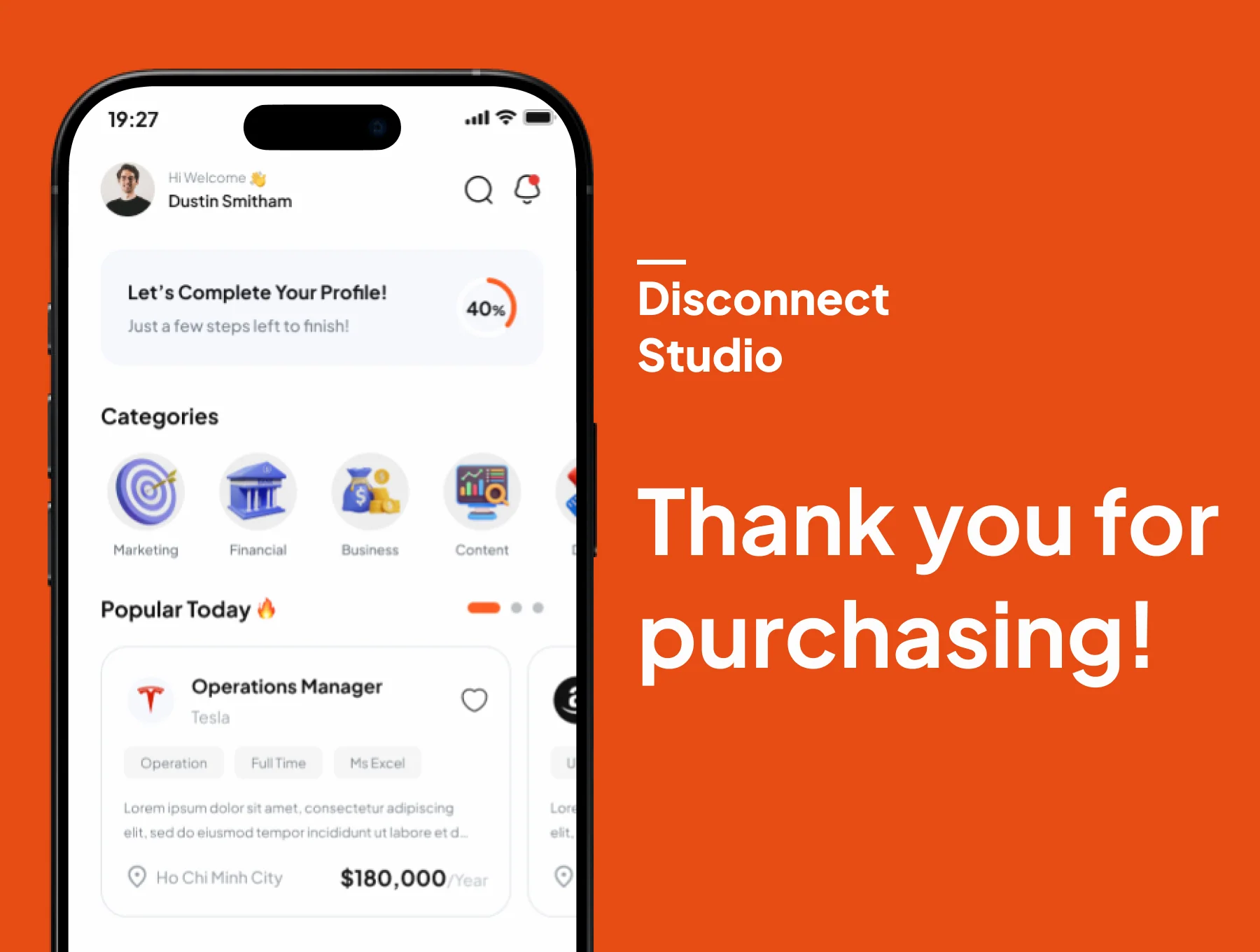 SkillMatch - Job Finder Mobile App UI Kits 6