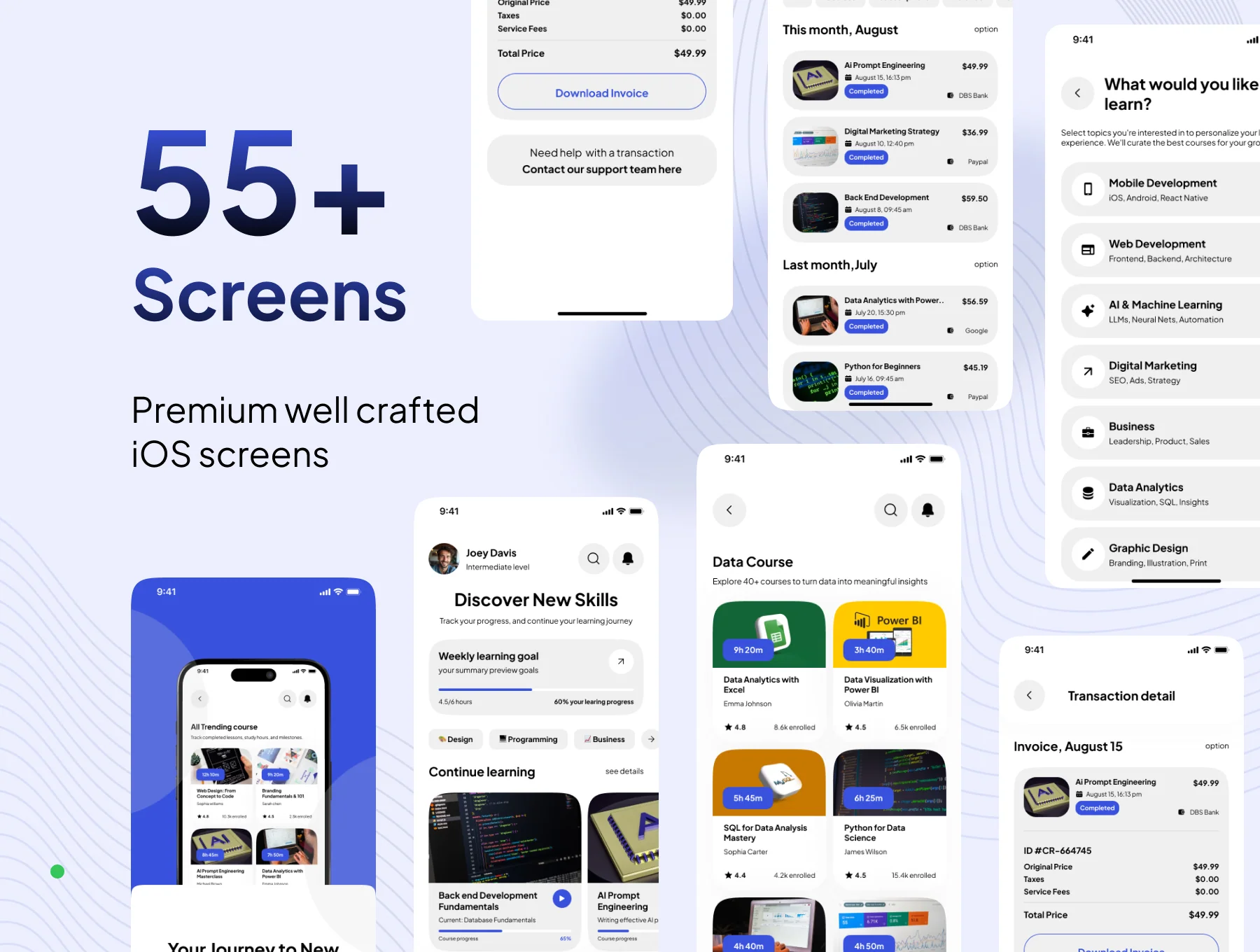 Skillnest – Future Learning Skills App UI Kit 2