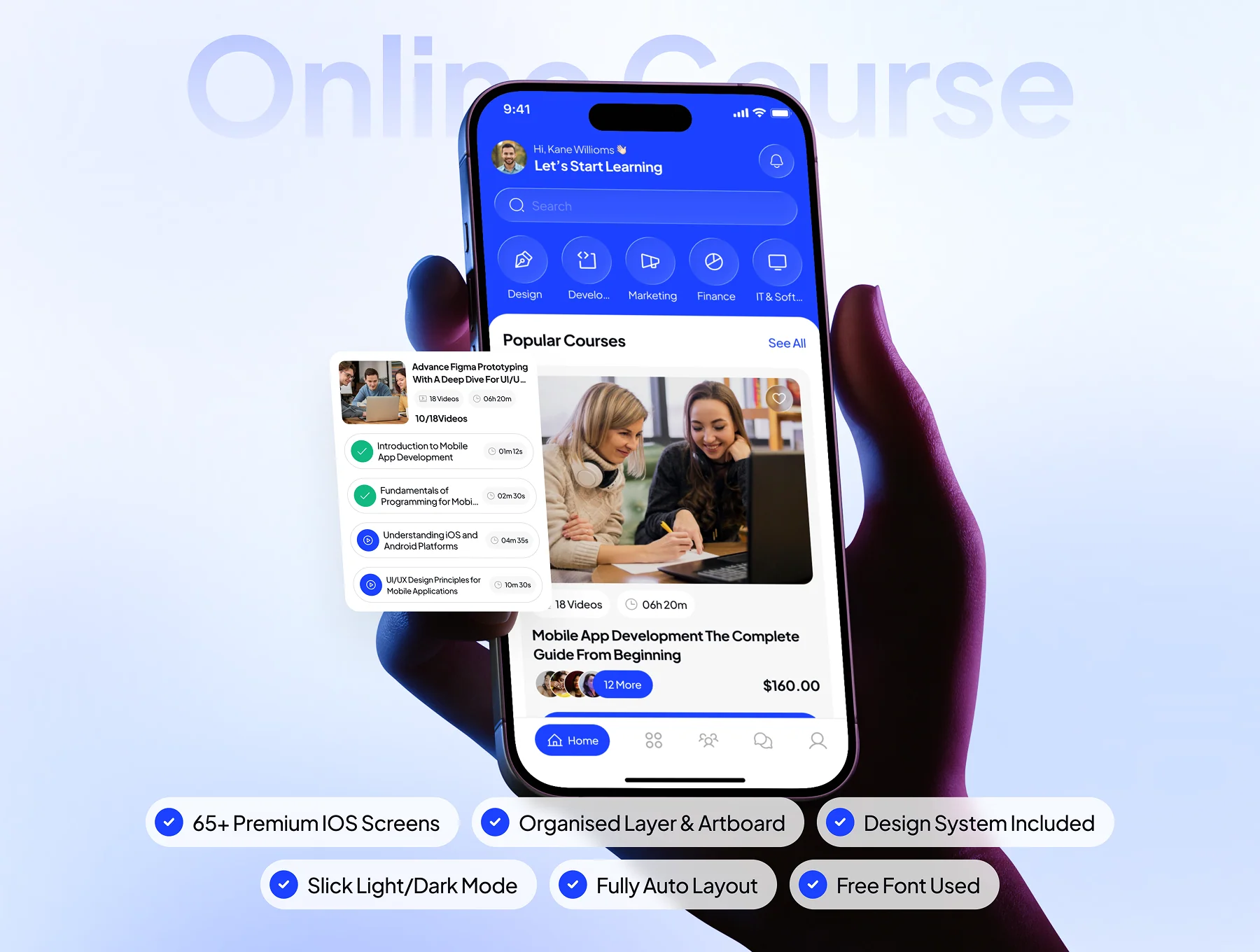 SkillRise - Elearning Online Course App UI Kit