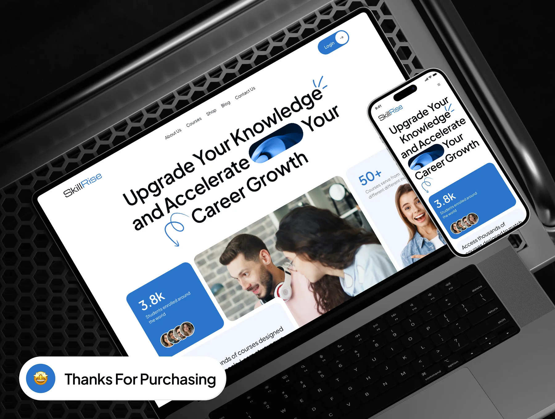 SkillRise - Elearning Online Course Website UI Kit 10