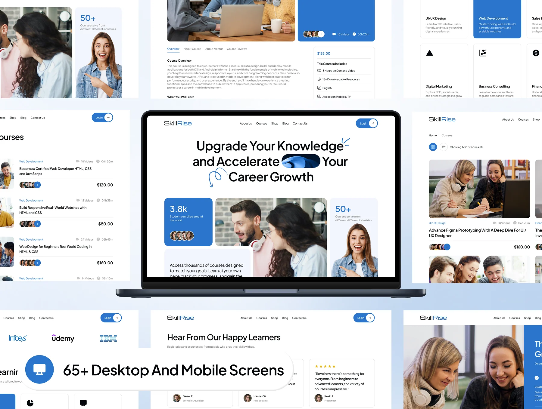 SkillRise - Elearning Online Course Website UI Kit 3