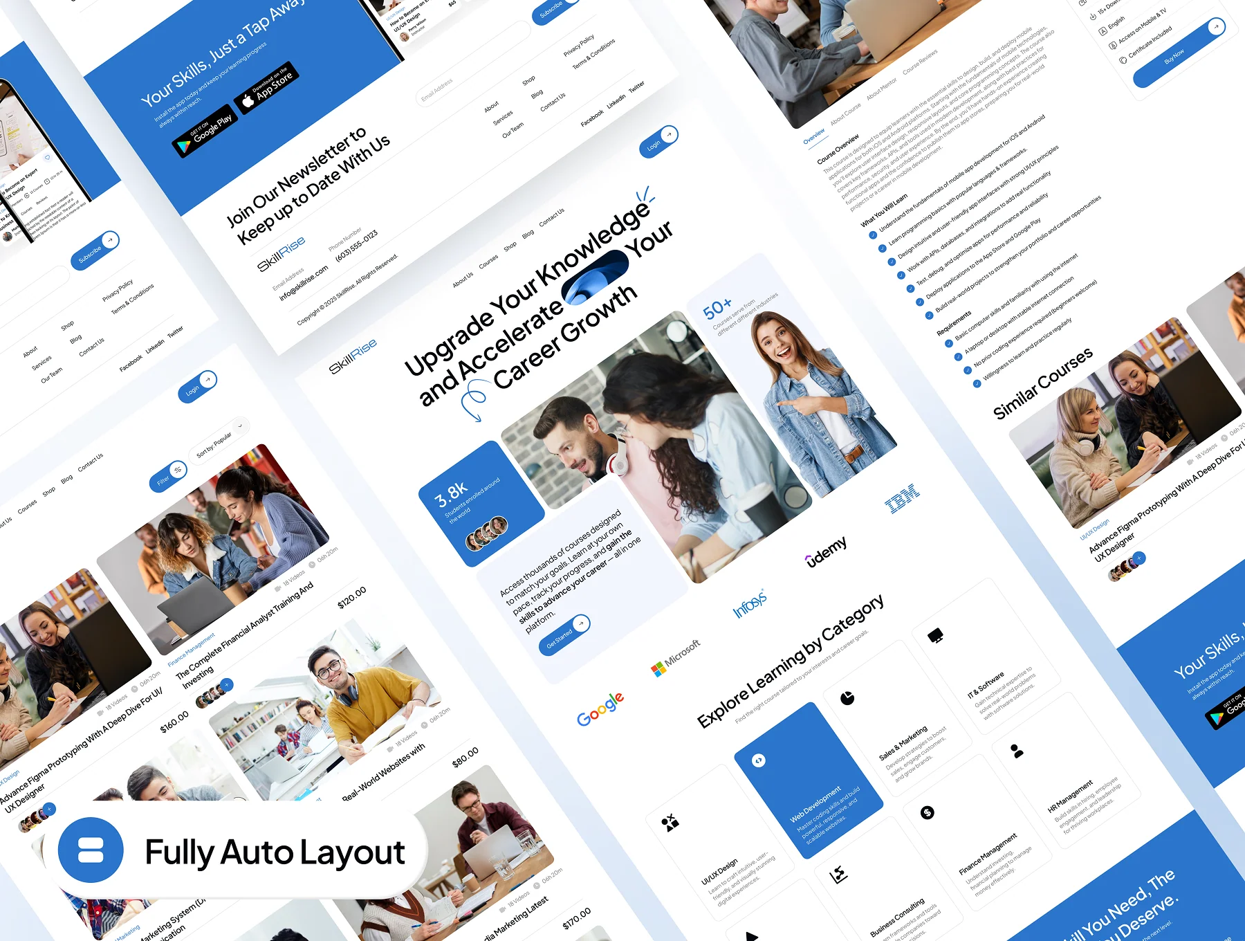 SkillRise - Elearning Online Course Website UI Kit 6