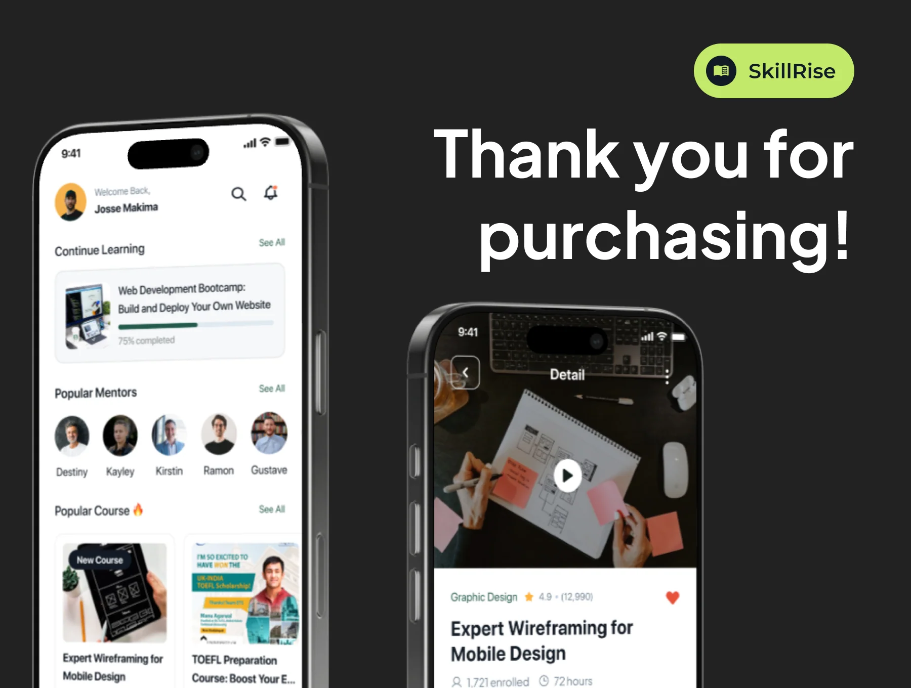 SkillRise - Online Course App IOS UI Kits 6