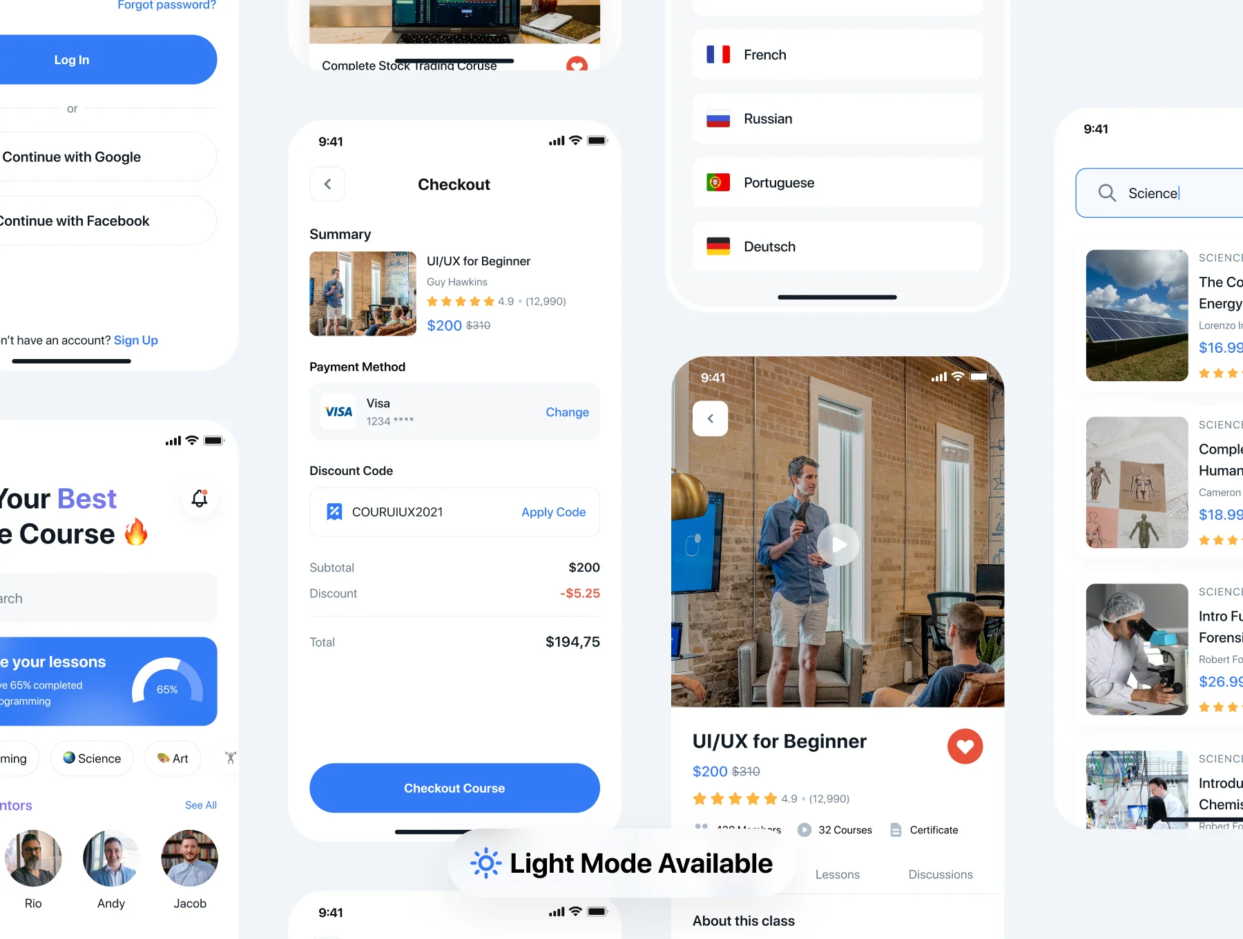 SkillUp - Online Course App UI Kit 3