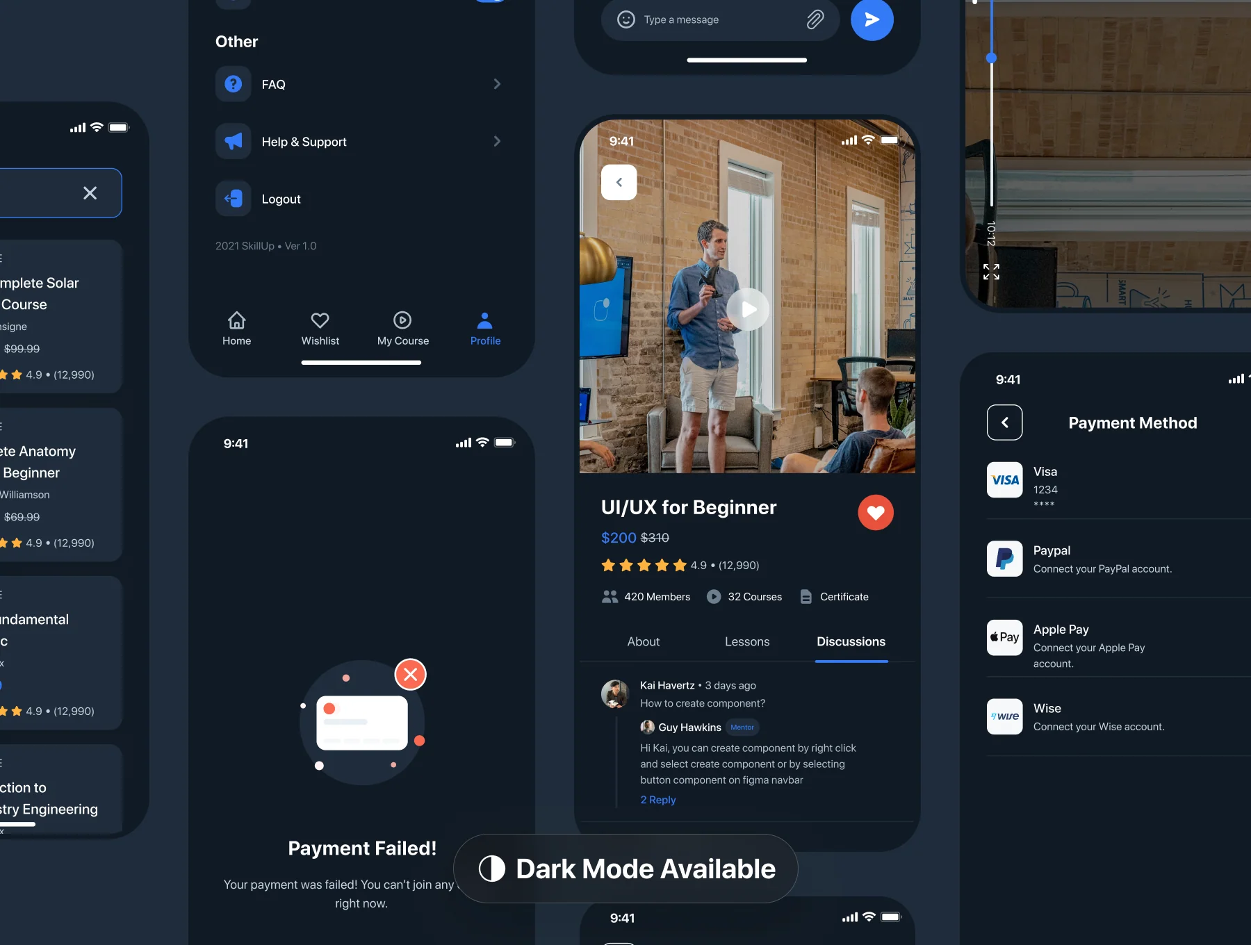 SkillUp - Online Course App UI Kit 4