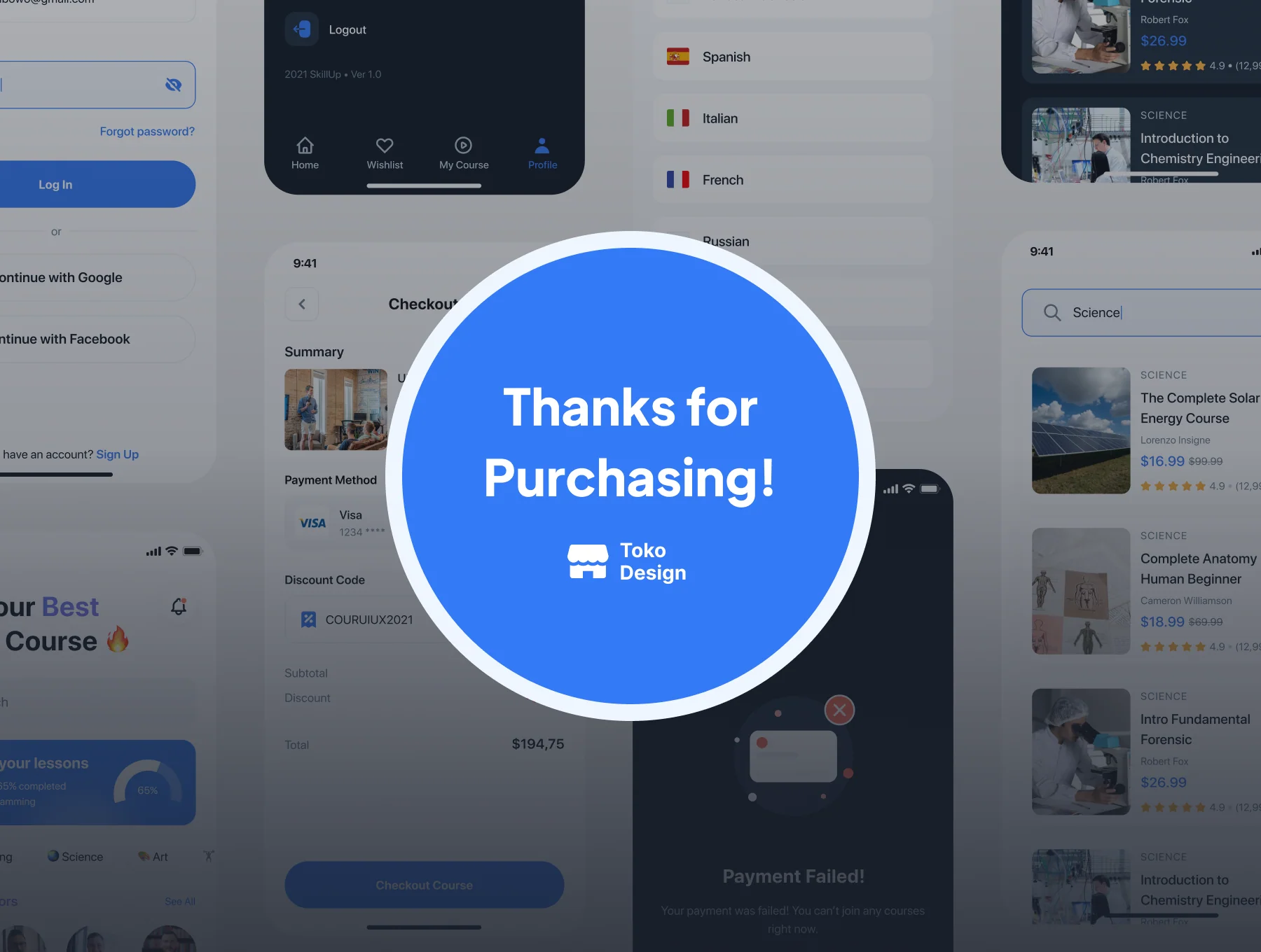 SkillUp - Online Course App UI Kit 6