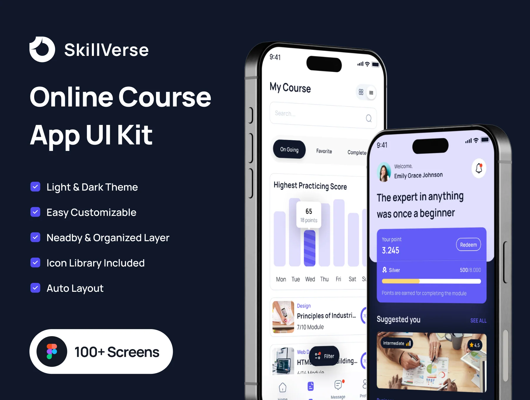 Skillverse - Online Learning UI Kit