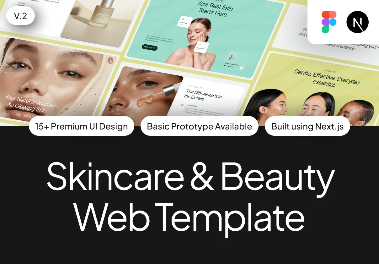 Skincare & Beauty Web Template V2