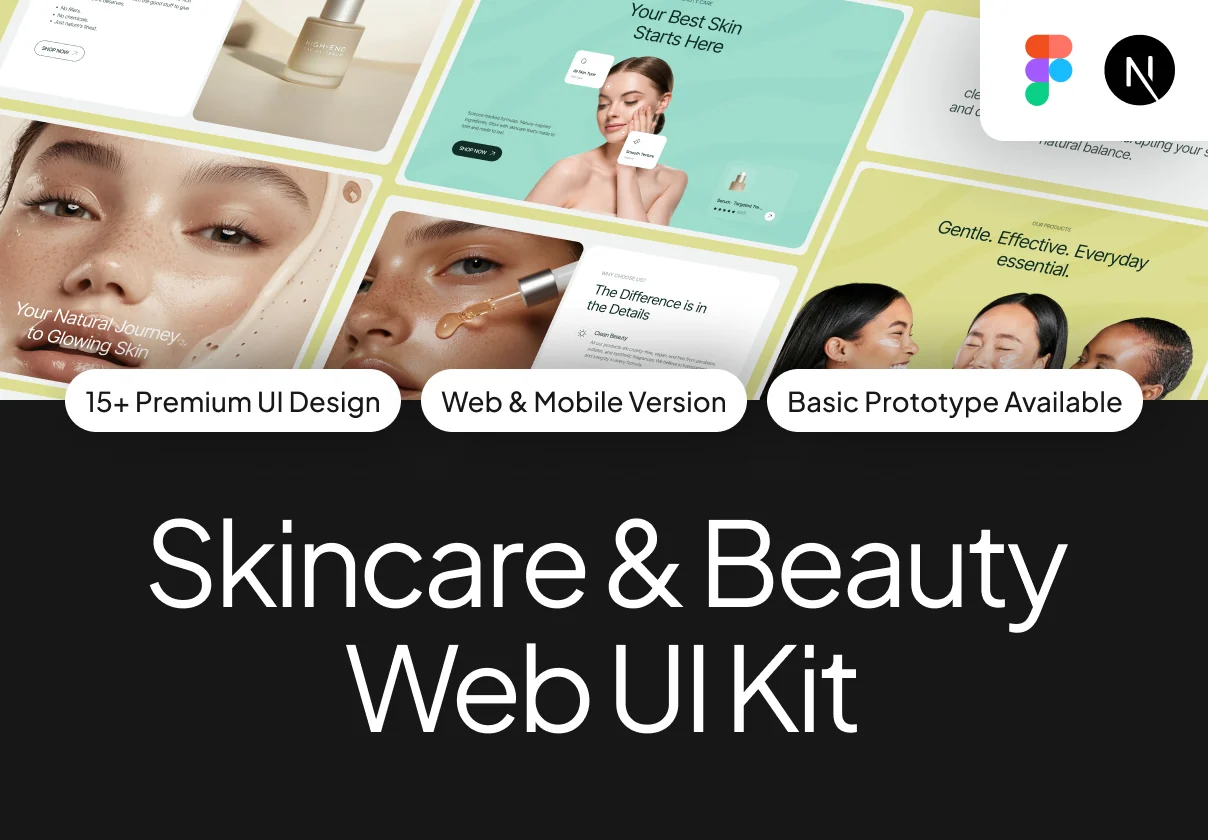 Skincare & Beauty Web UI Kit