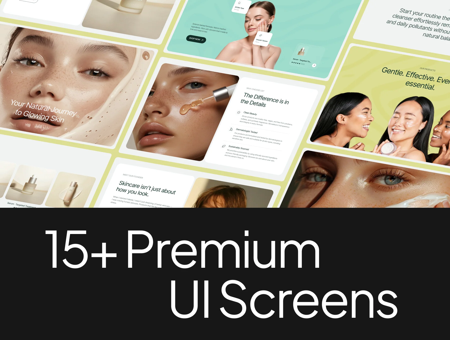 Skincare & Beauty Web UI Kit 6