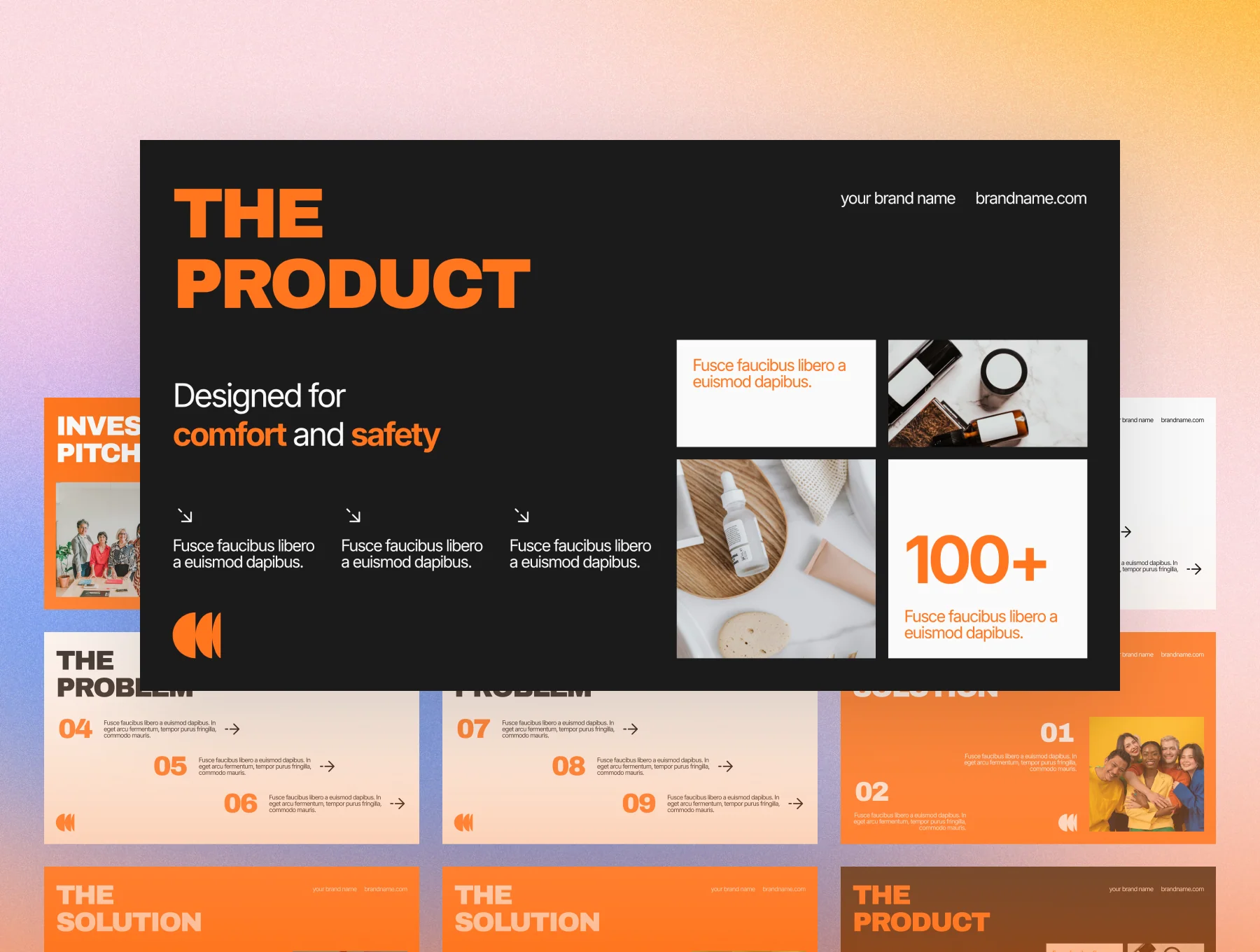 Skincare Investor Pitch Deck Template – Beauty & Wellness 3