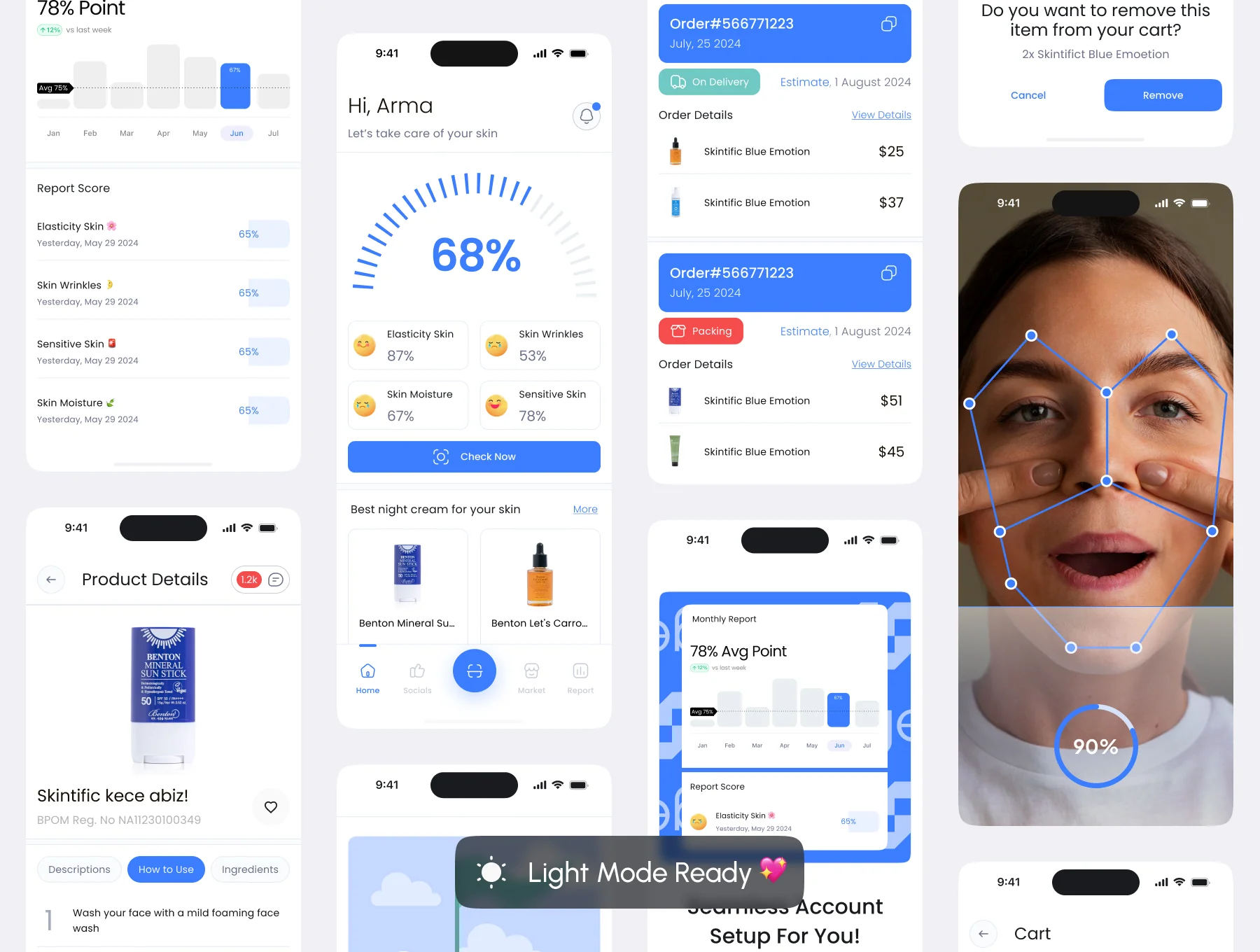 SkinGenie: Skincare Tracker and Ecommerce UI Kit 3