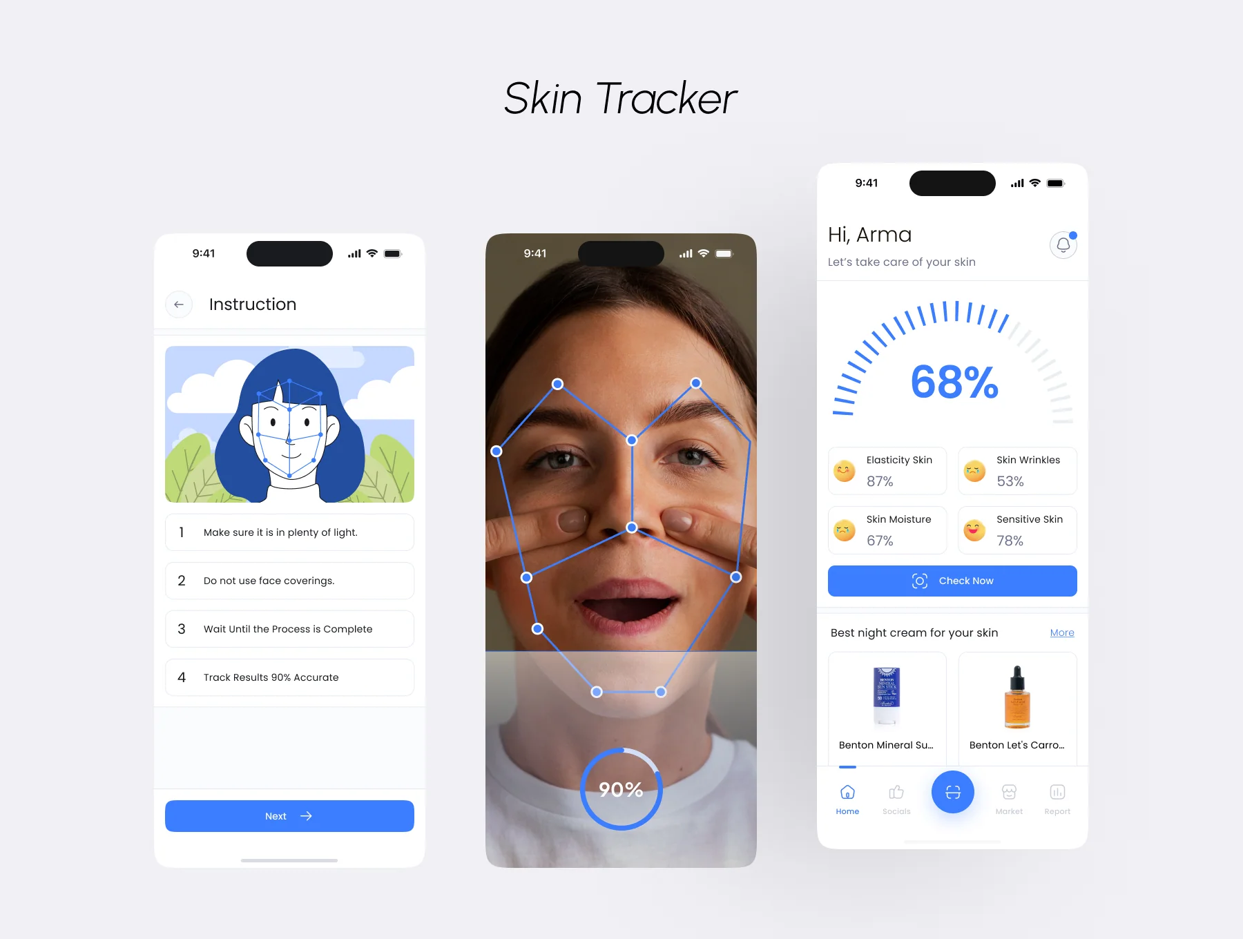 SkinGenie: Skincare Tracker and Ecommerce UI Kit 5