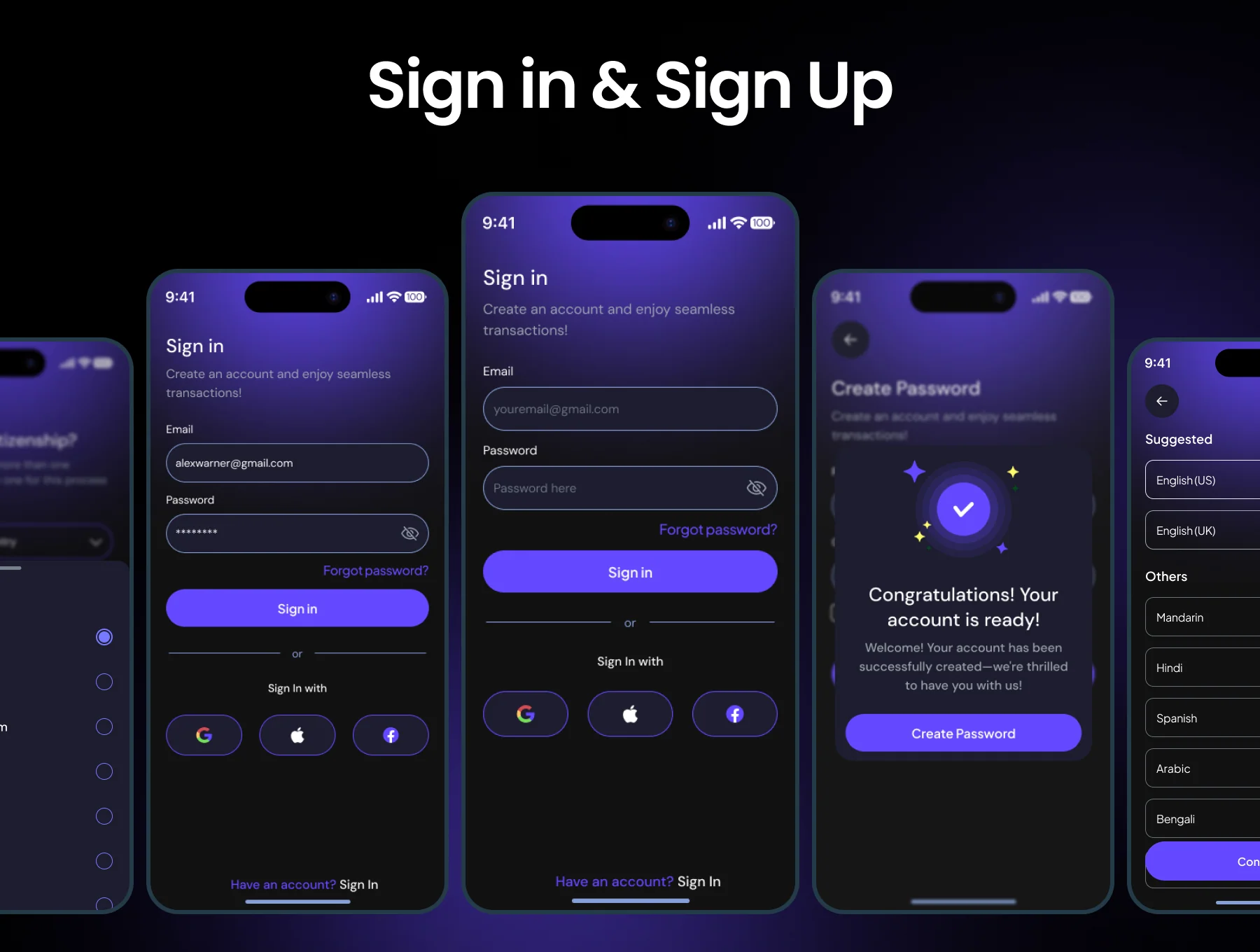 Sky VPN Mobile App UI Kit 4