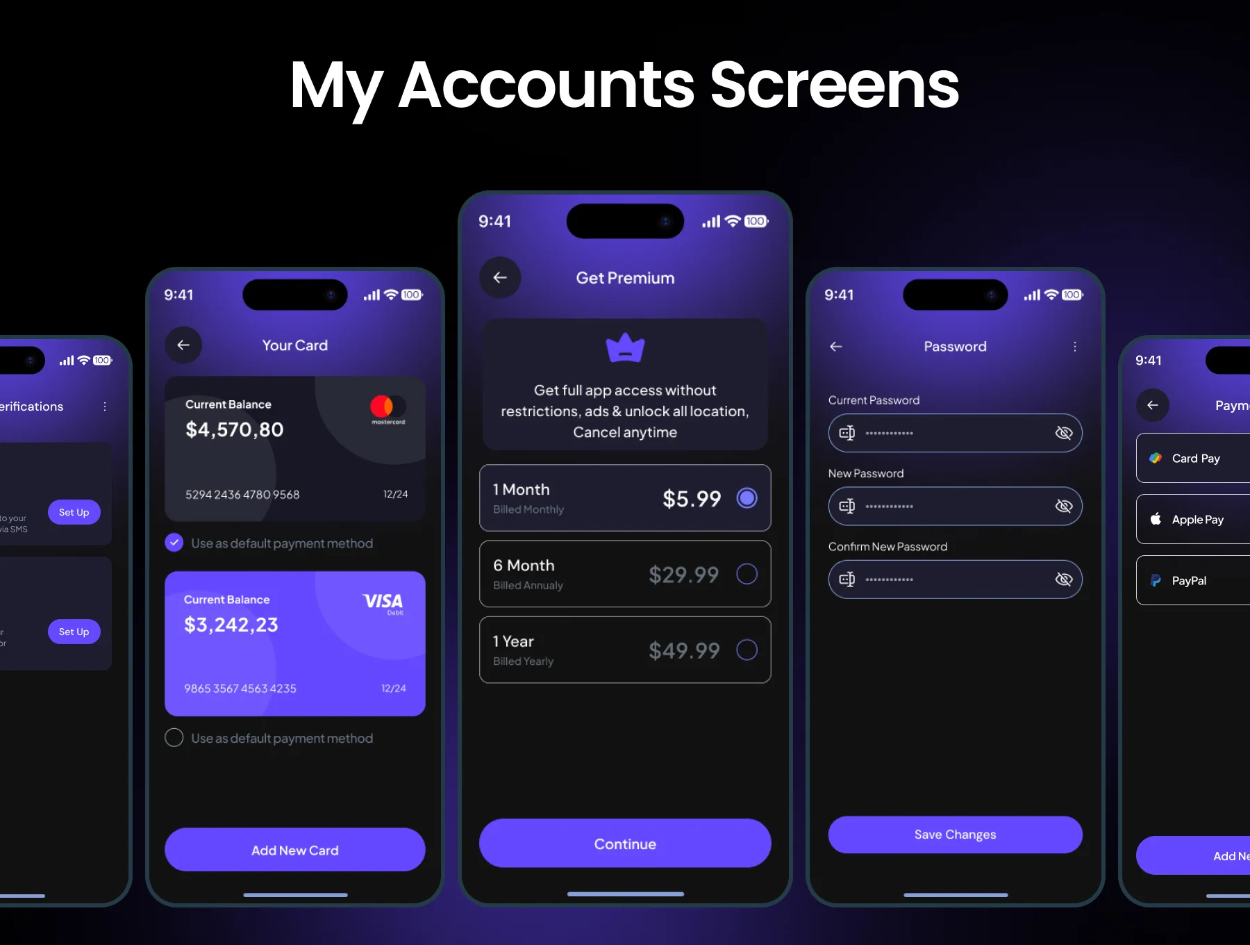 Sky VPN Mobile App UI Kit 7