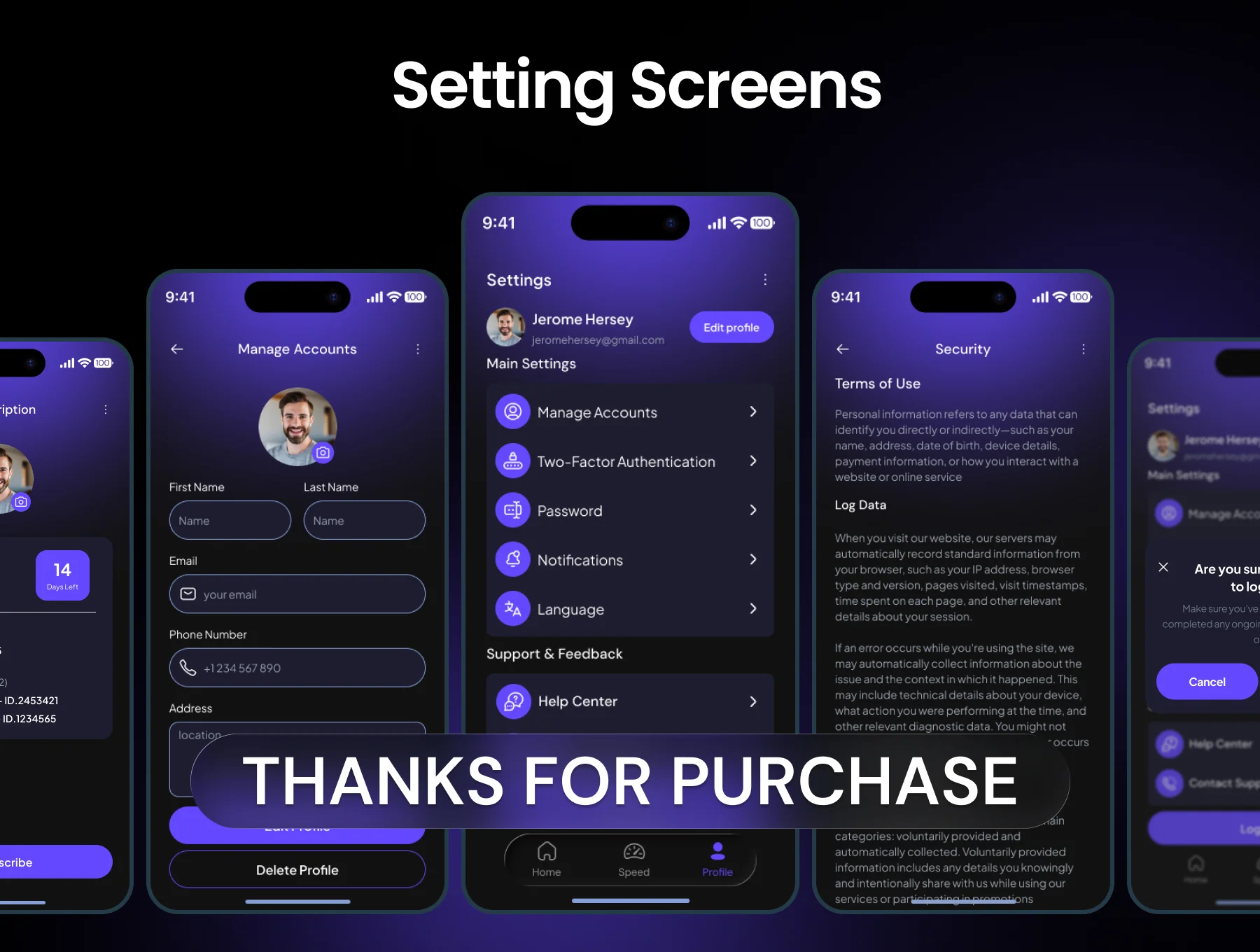 Sky VPN Mobile App UI Kit 8