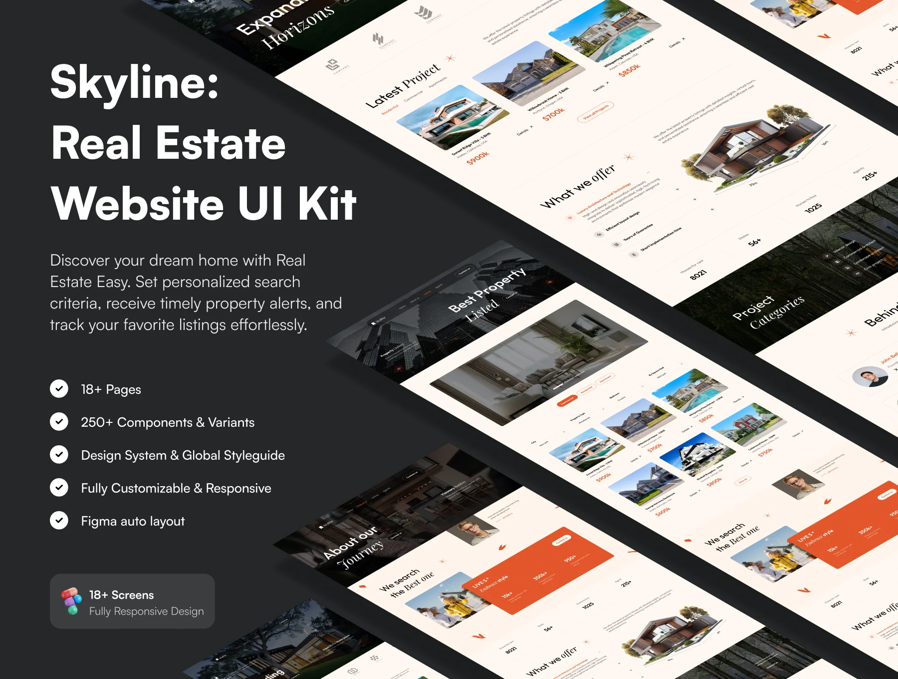 Skyline - Real Estate Website UI Kit