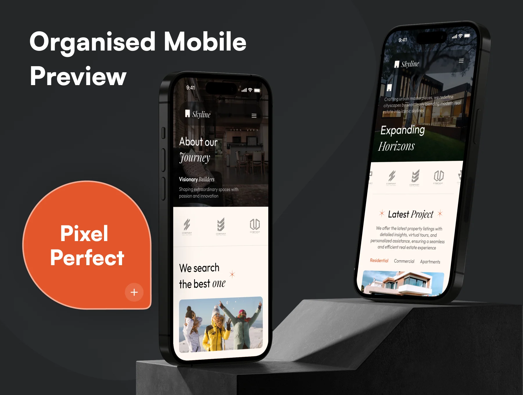 Skyline - Real Estate Website UI Kit 4