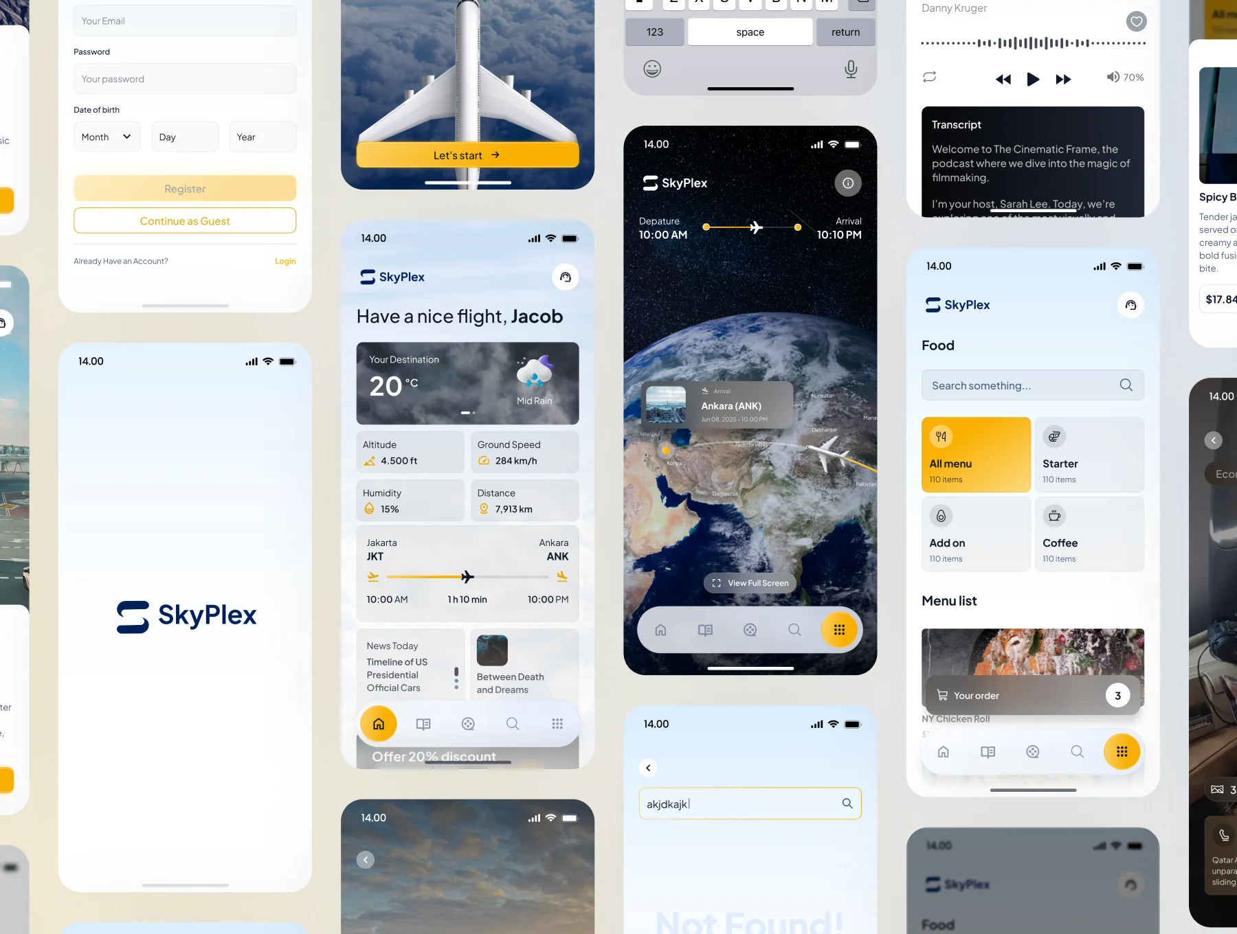 SkyPlex - Inflight Entertainment Management SAAS App UI Kit 9