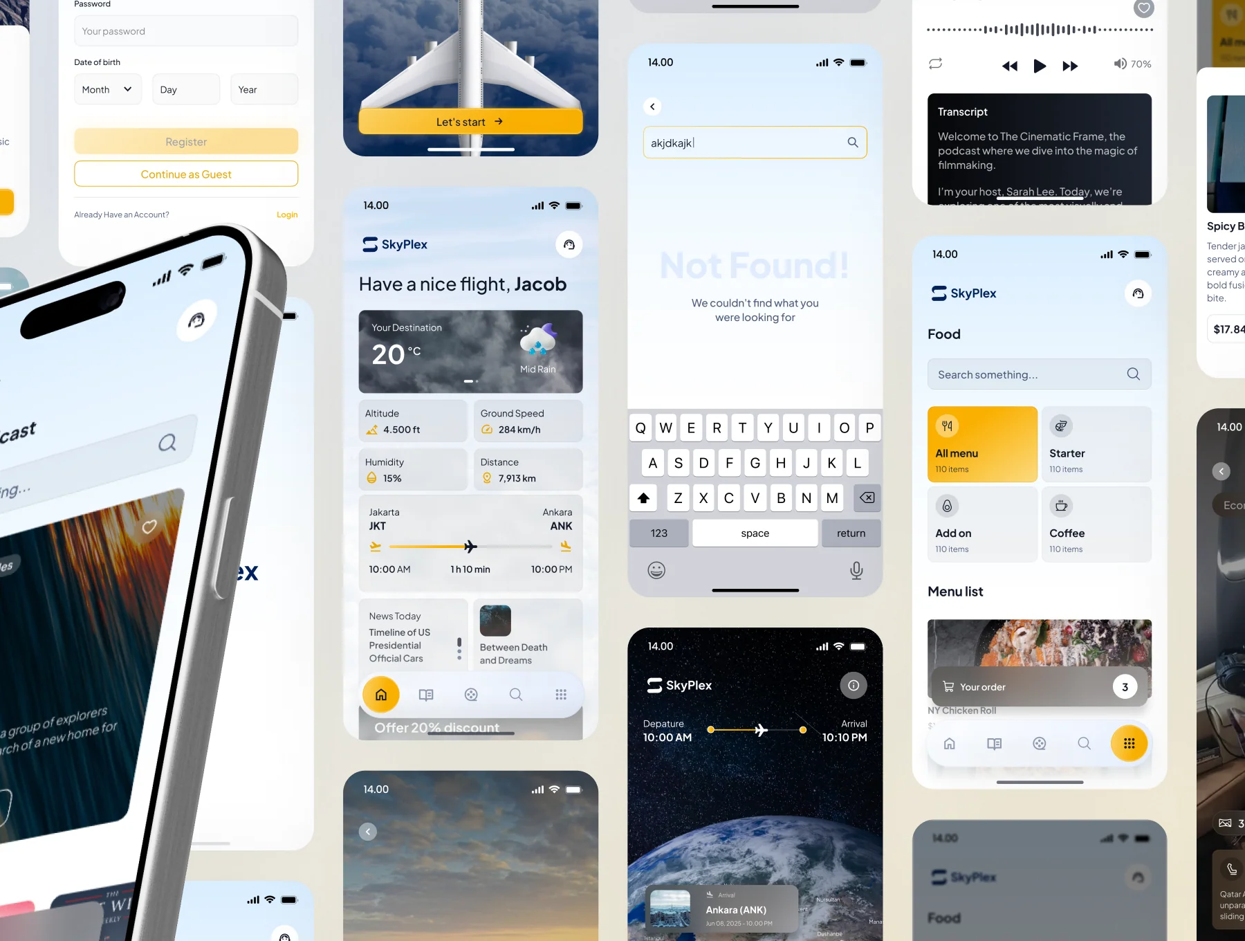 SkyPlex - Inflight Entertainment Management SAAS App UI Kit 2