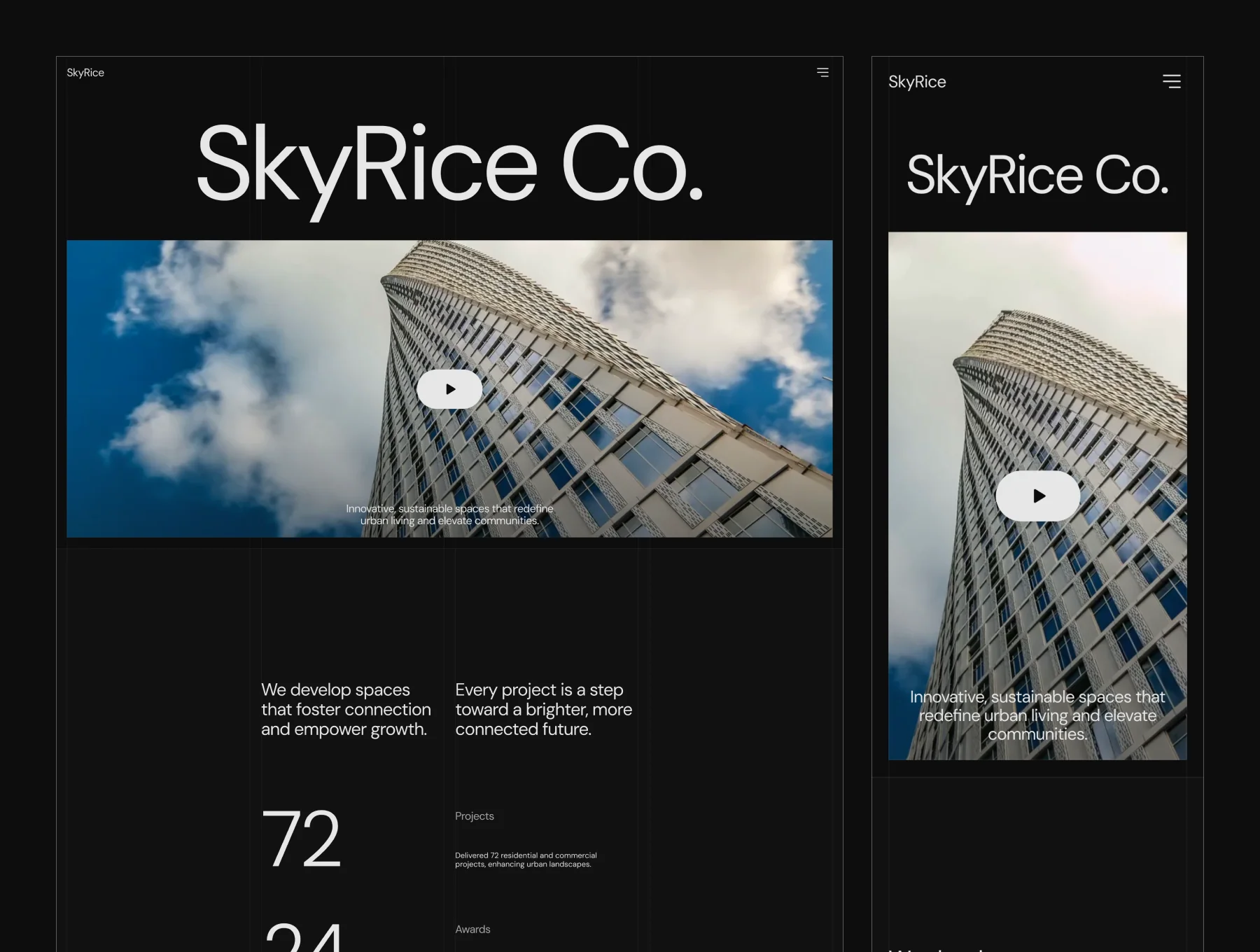 SkyRice – Real Estate Company Website 3