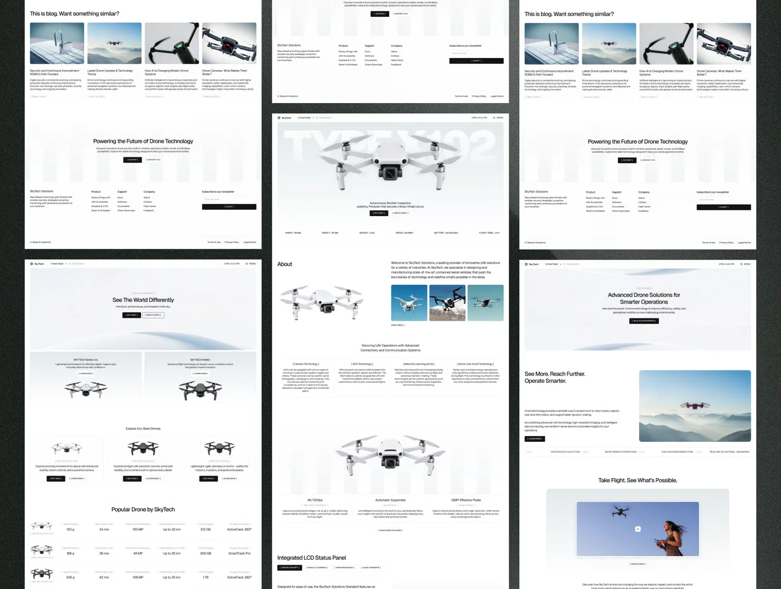 Skytech - Drone Shop Technology Website 2
