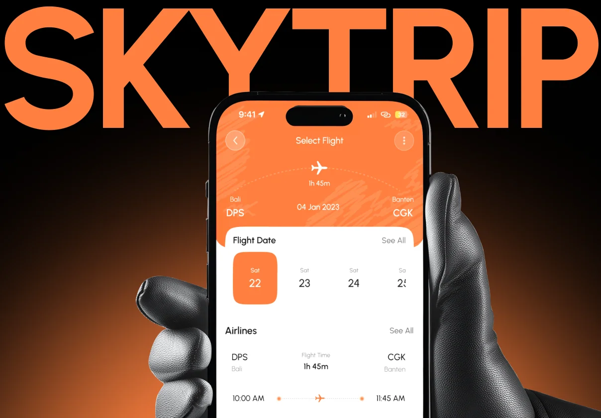SkyTrip – Flight Booking Mobile App UI Kit