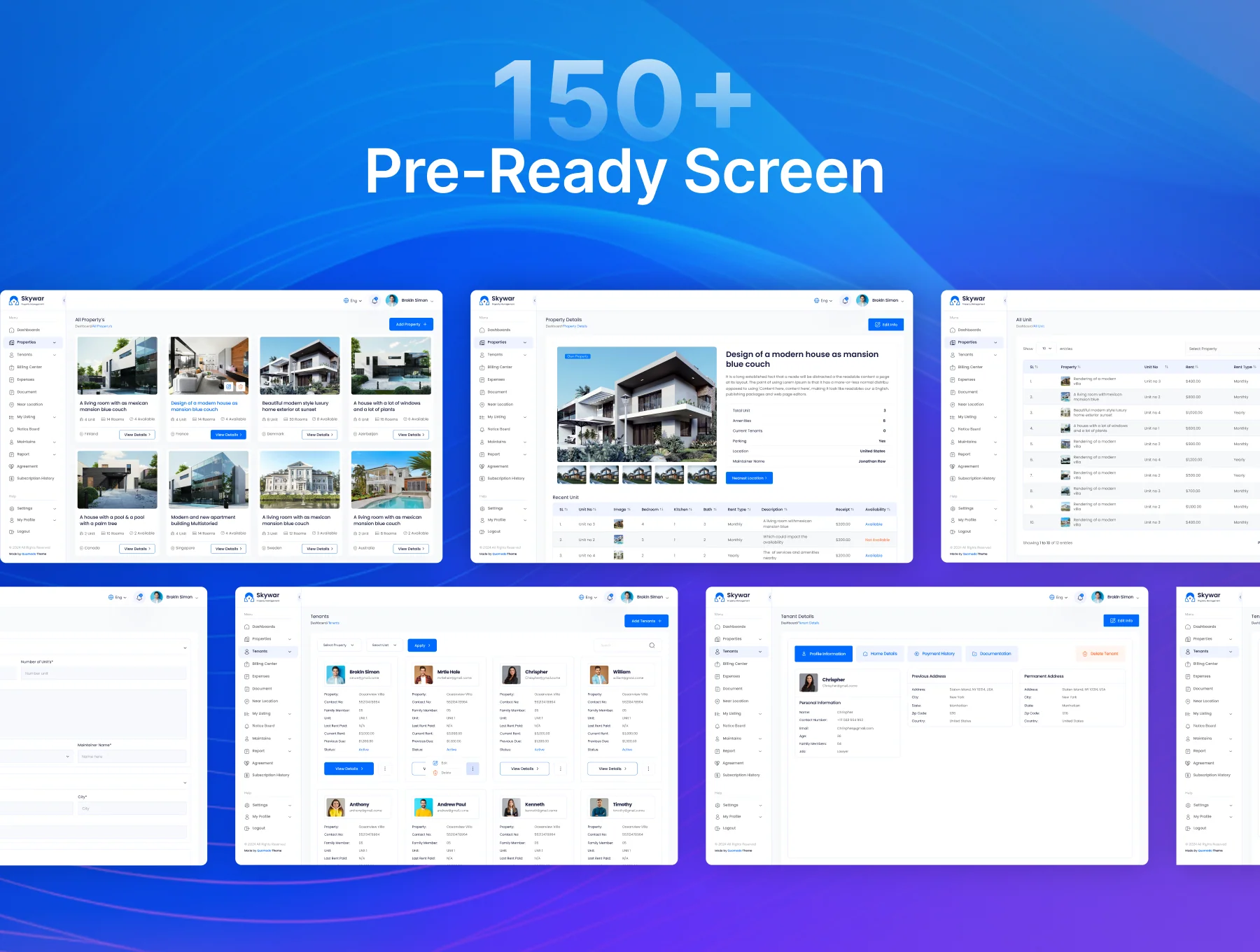 Skywar - Complete Property Management System Ui Kit 6