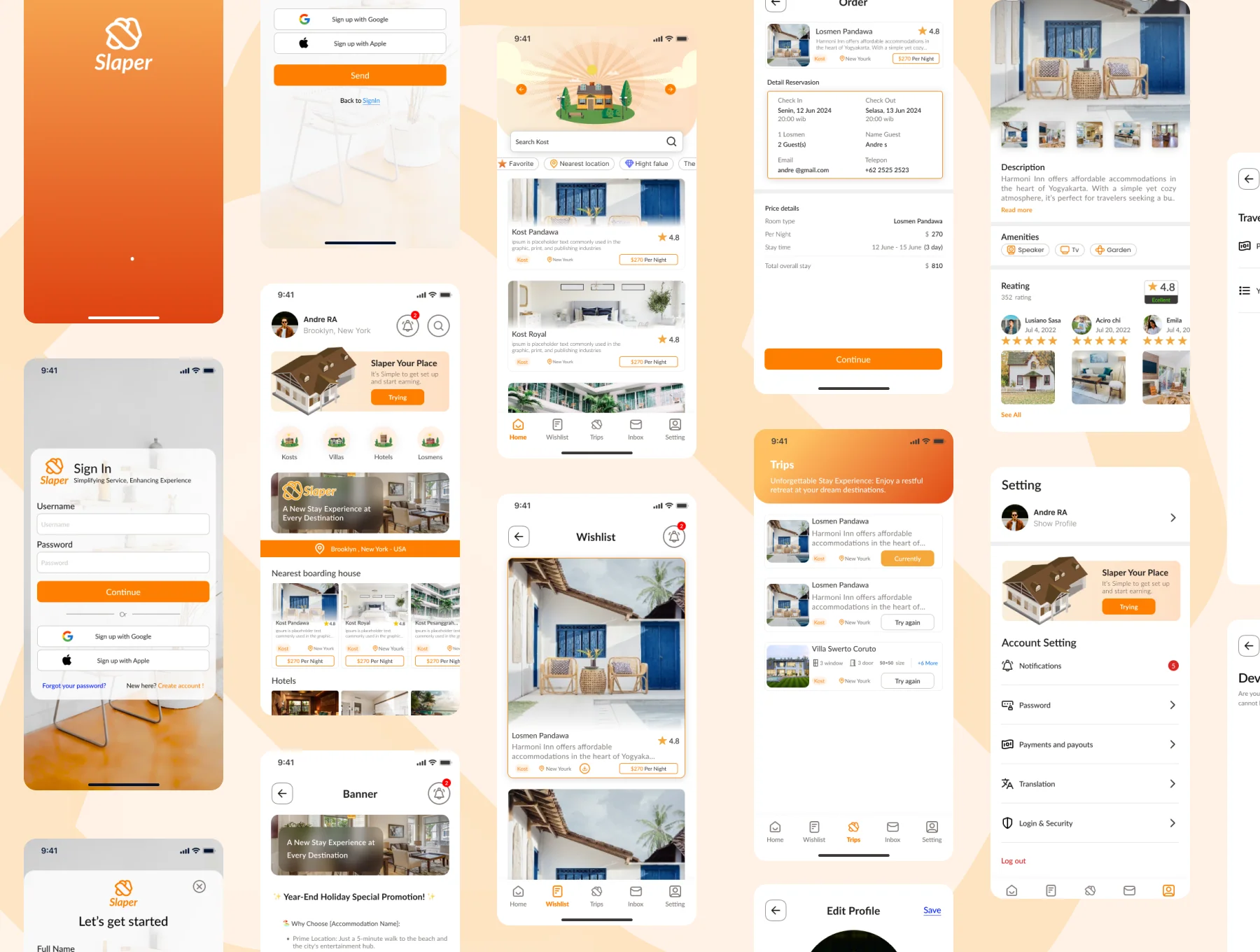 Slaper Staycation Booking - App UI Kit 2