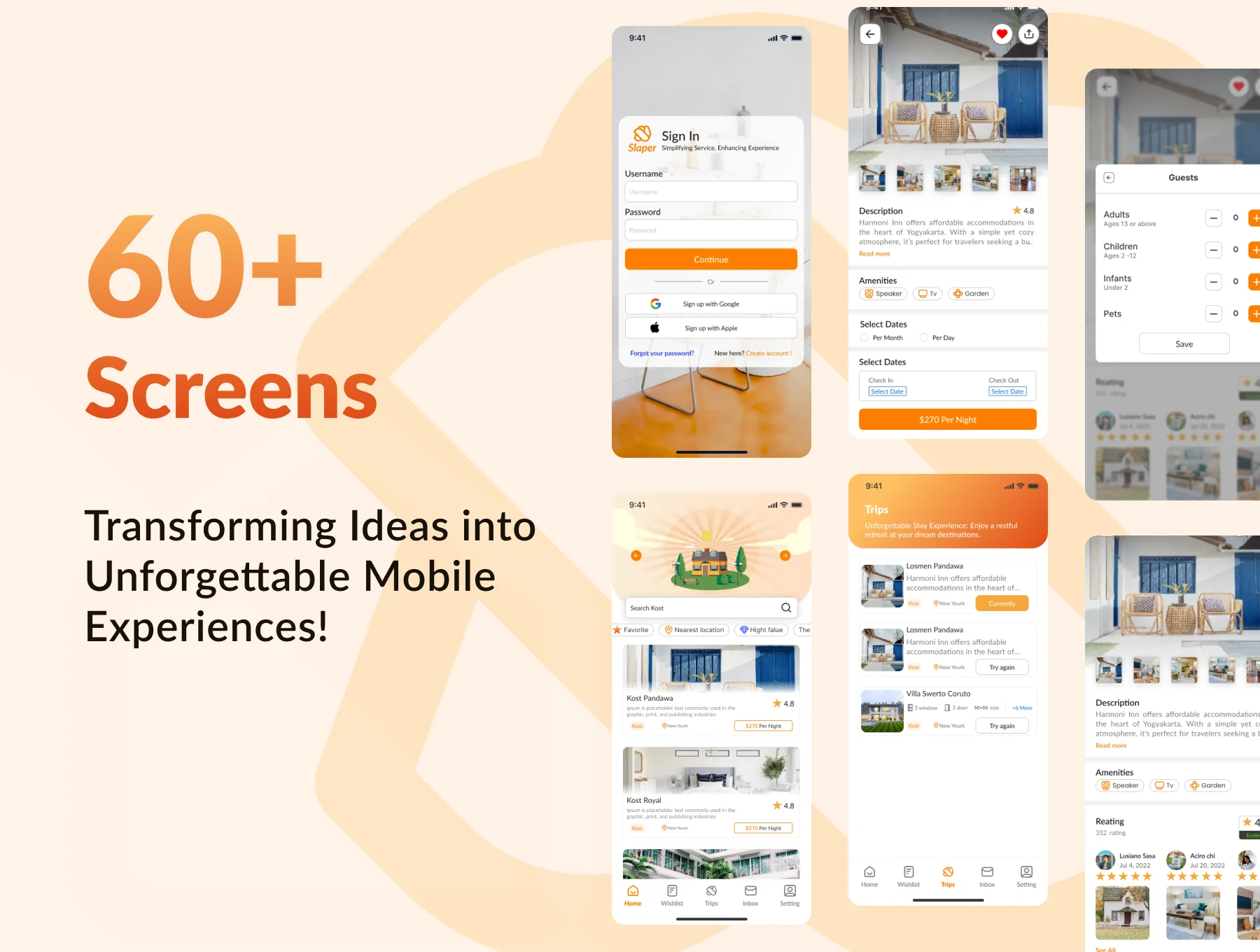 Slaper Staycation Booking - App UI Kit 3