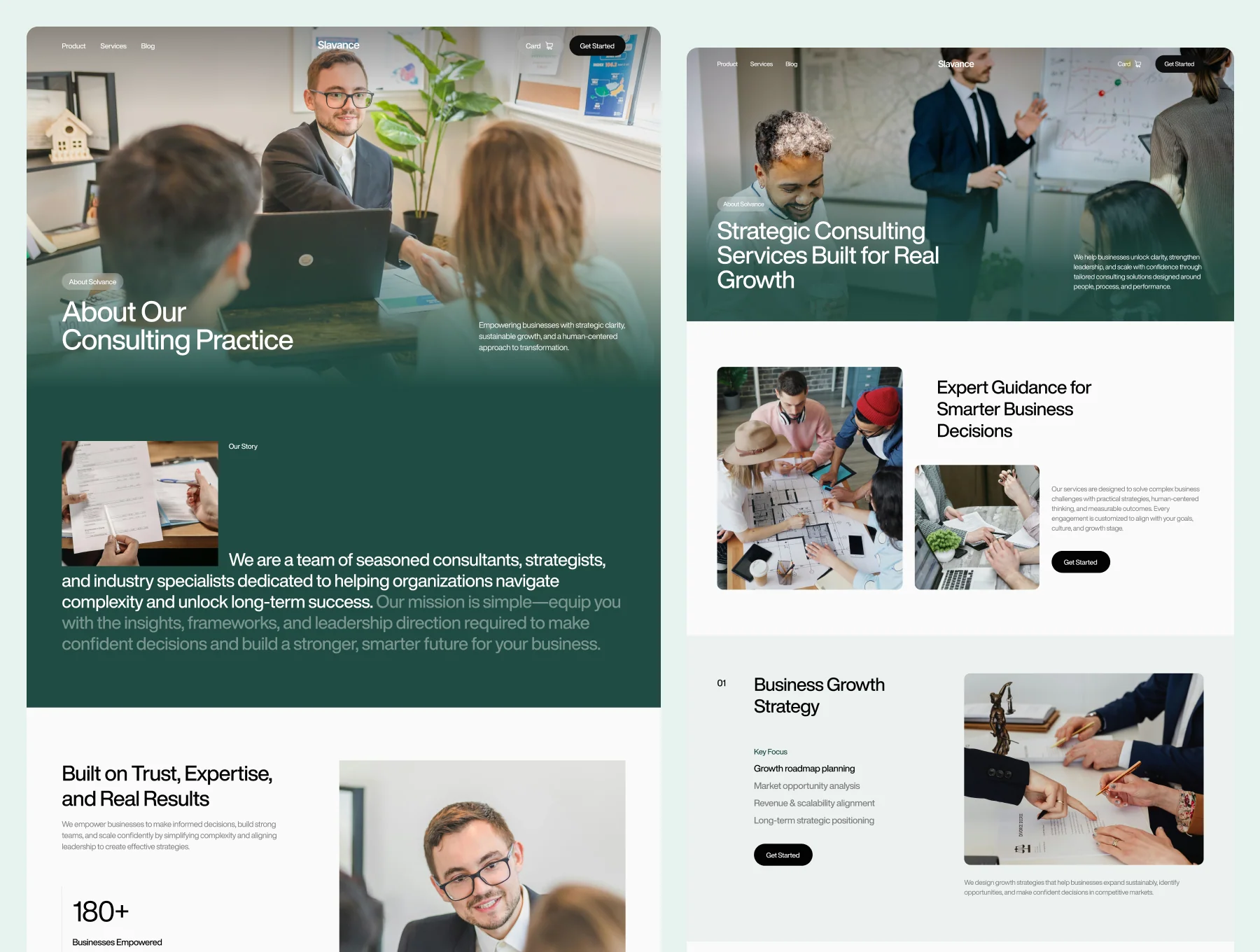 Slavion – Startup, Business, Consulting & Coaching Website 2