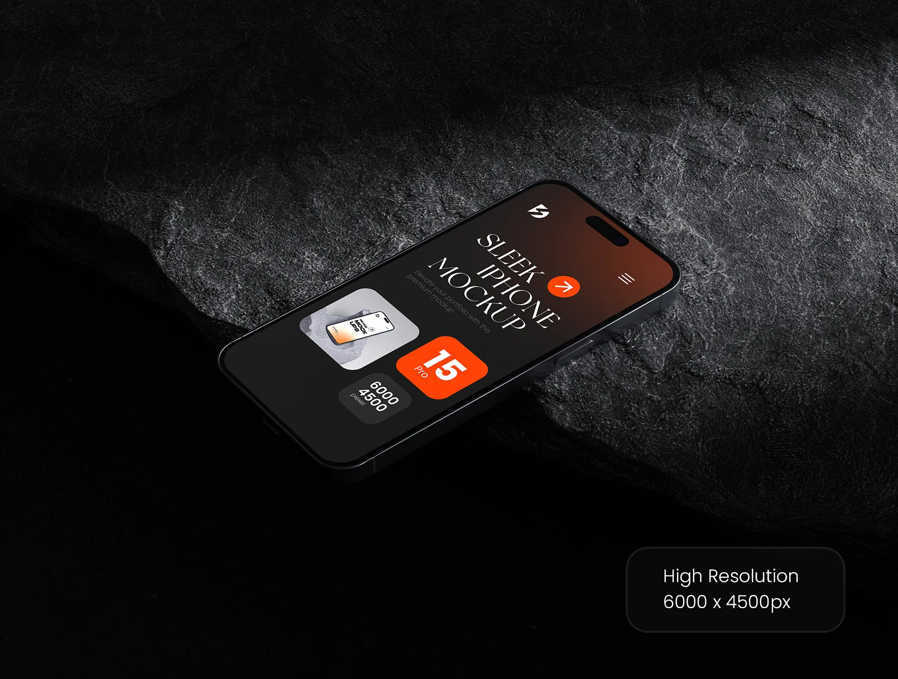 Sleek iPhone 15 Pro Mockup Bundle 2