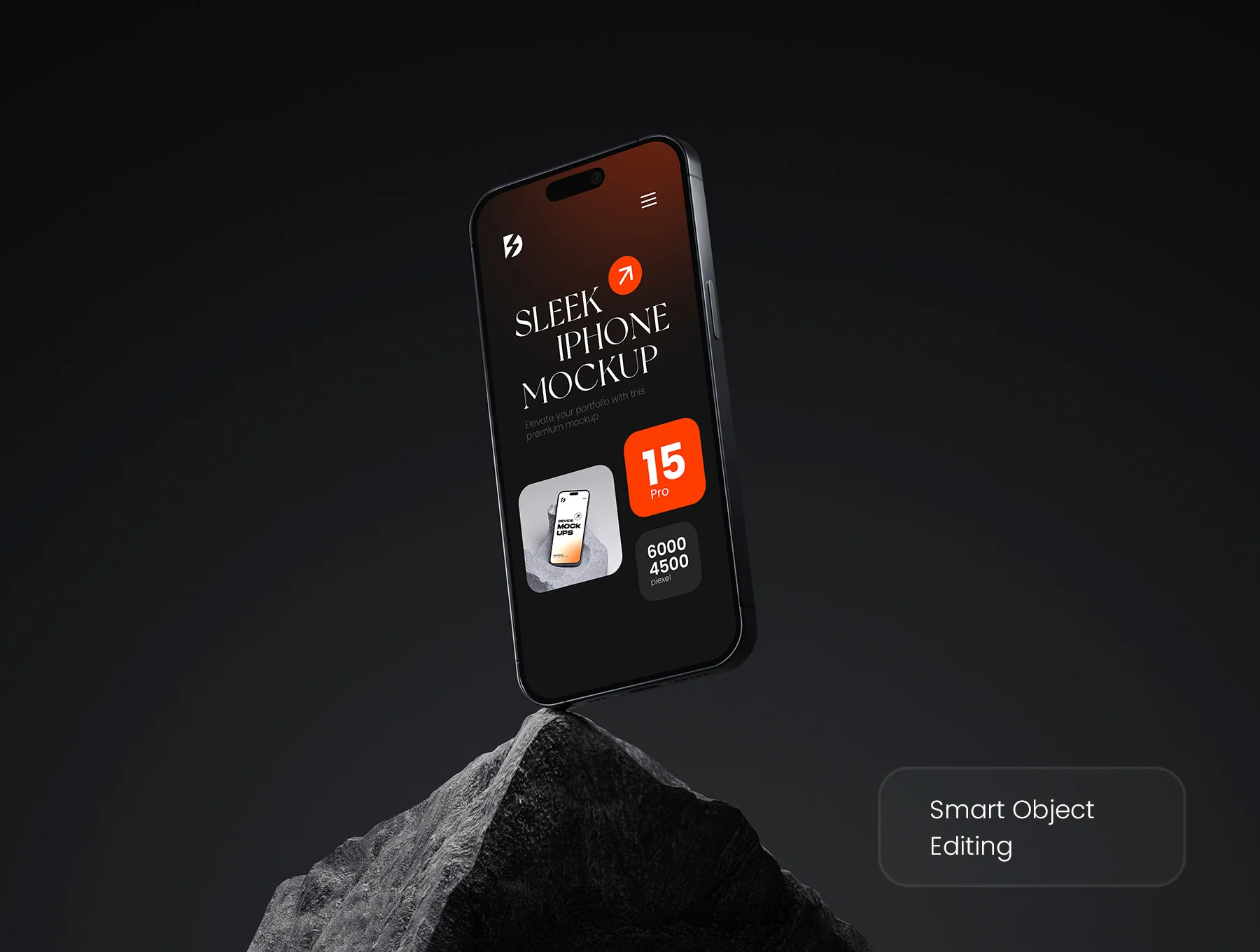 Sleek iPhone 15 Pro Mockup Bundle 4