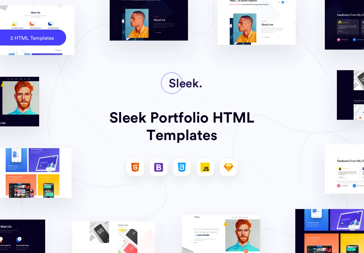 Sleek Portfolio HTML Template