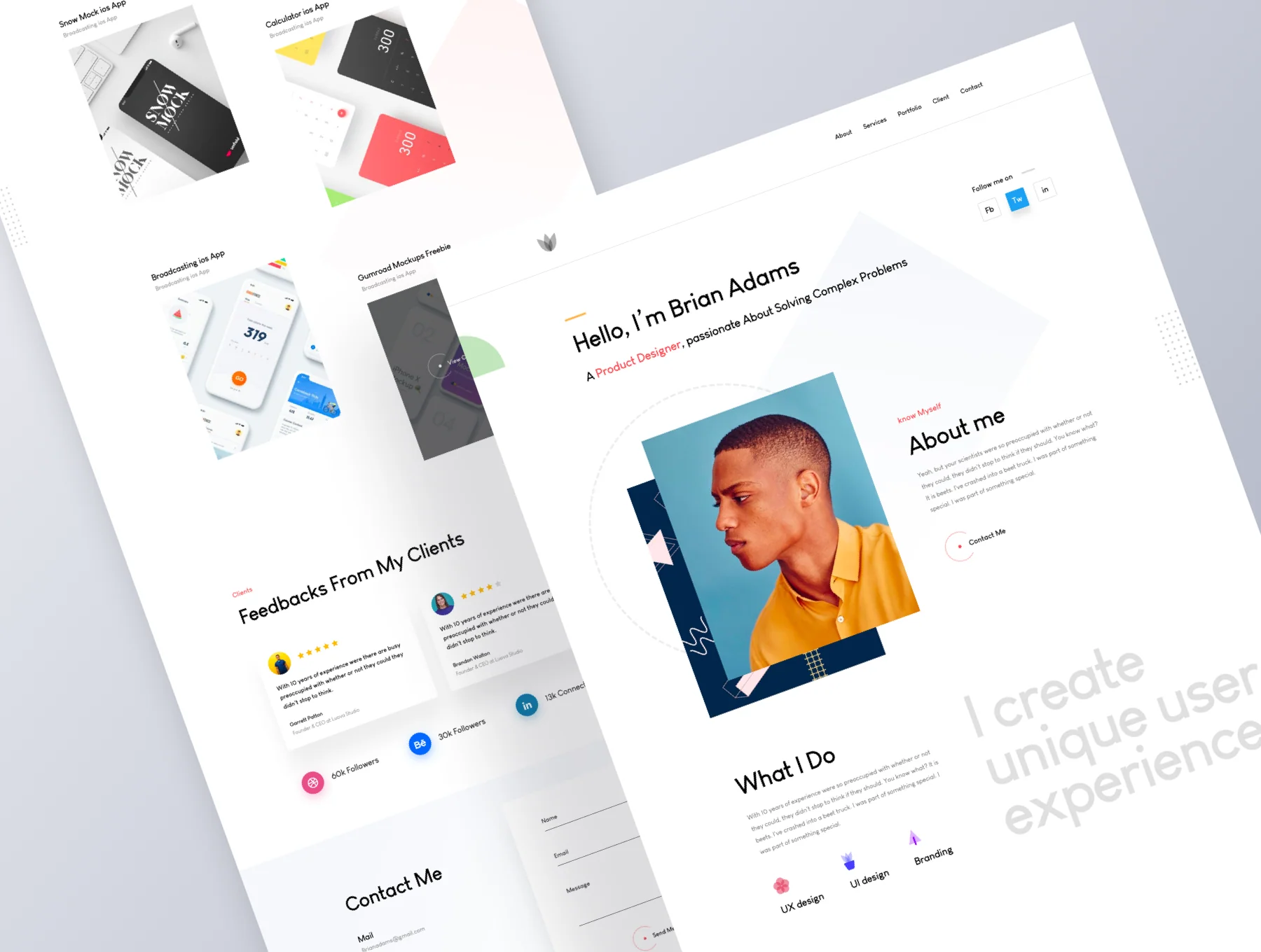 Sleek Portfolio HTML Template 2