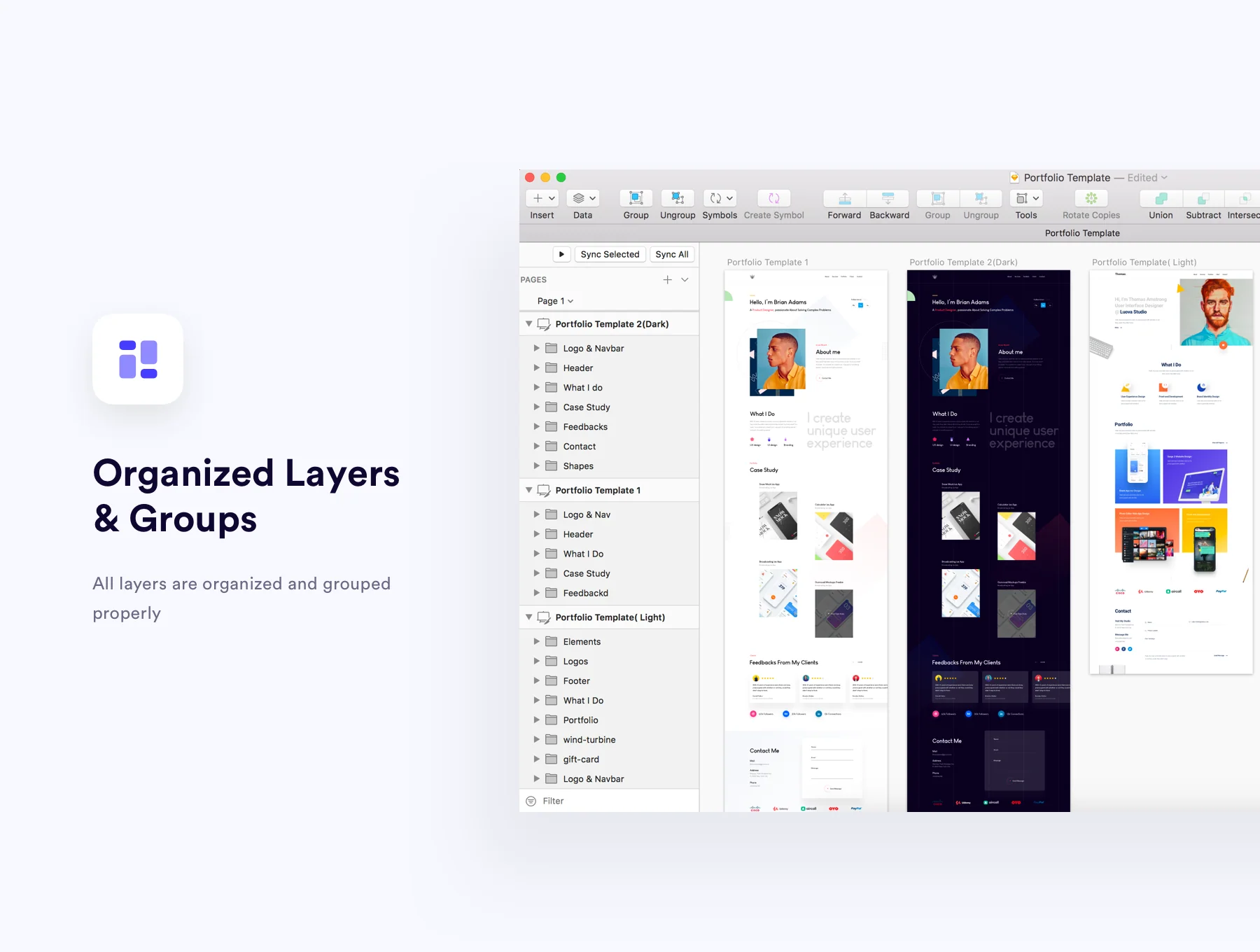 Sleek Portfolio HTML Template 6