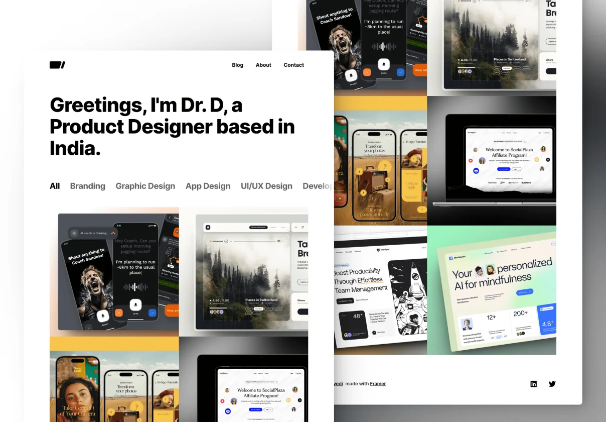 Sleeko — Creative Portfolio Framer Template