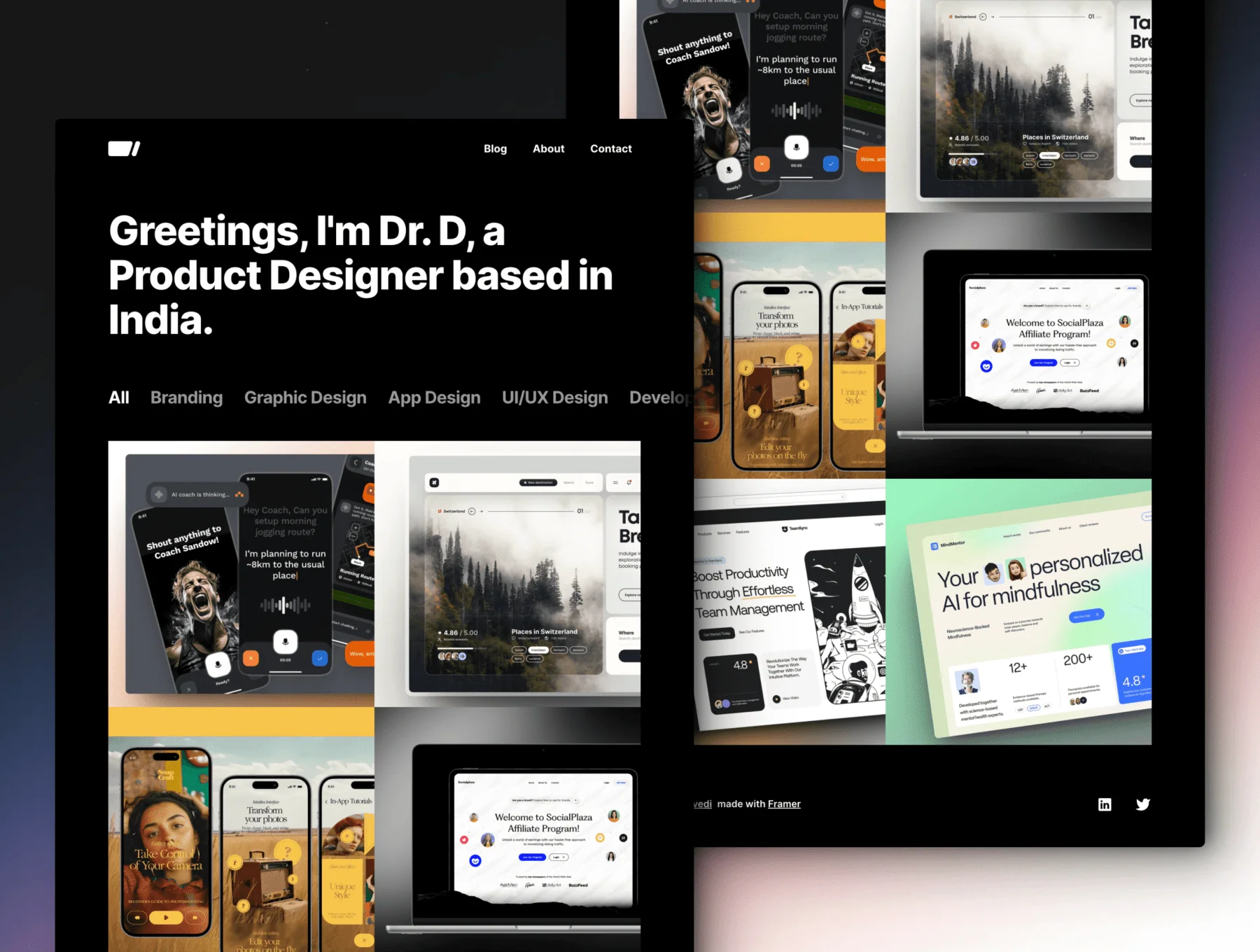 Sleeko — Creative Portfolio Framer Template 2