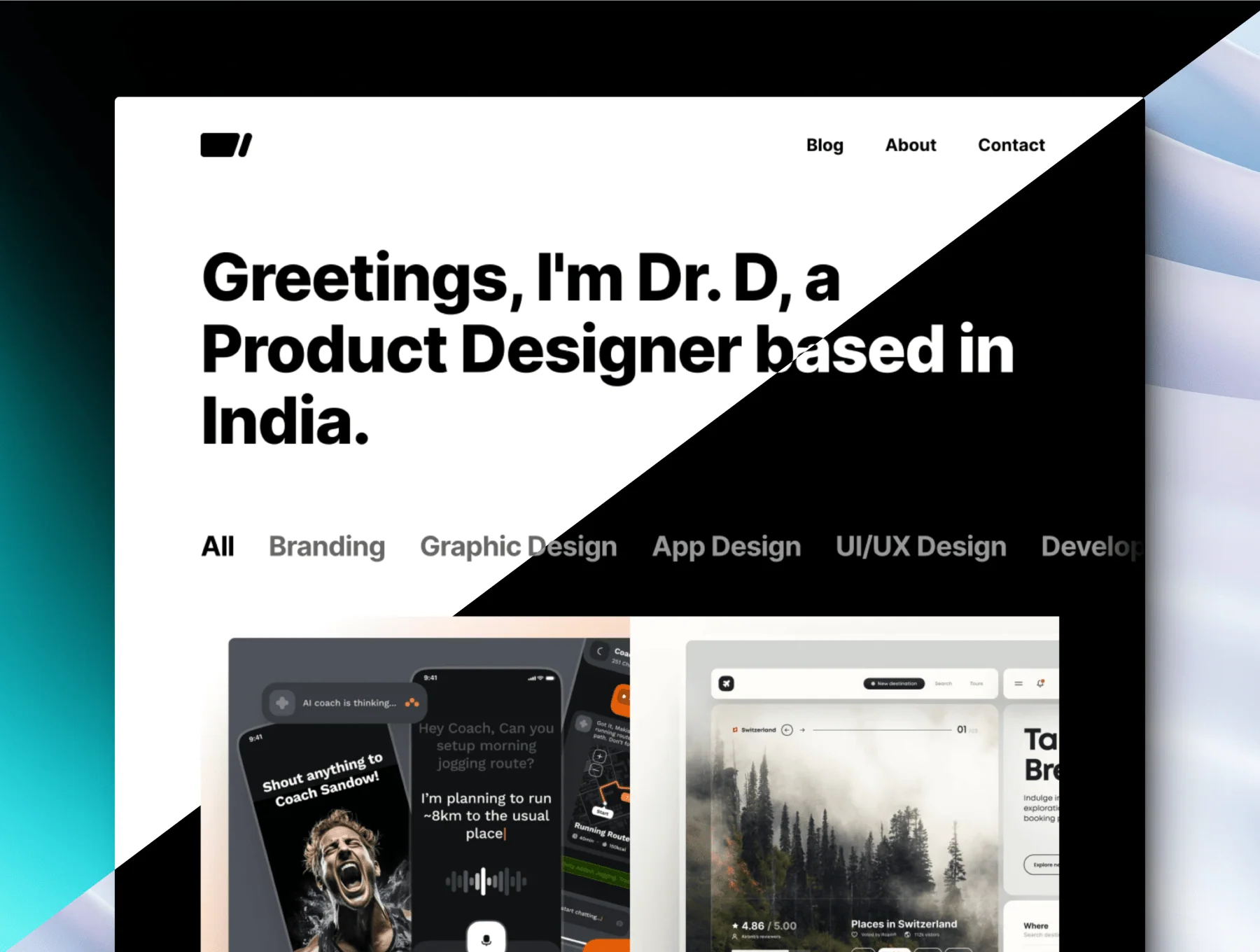 Sleeko — Creative Portfolio Framer Template 5