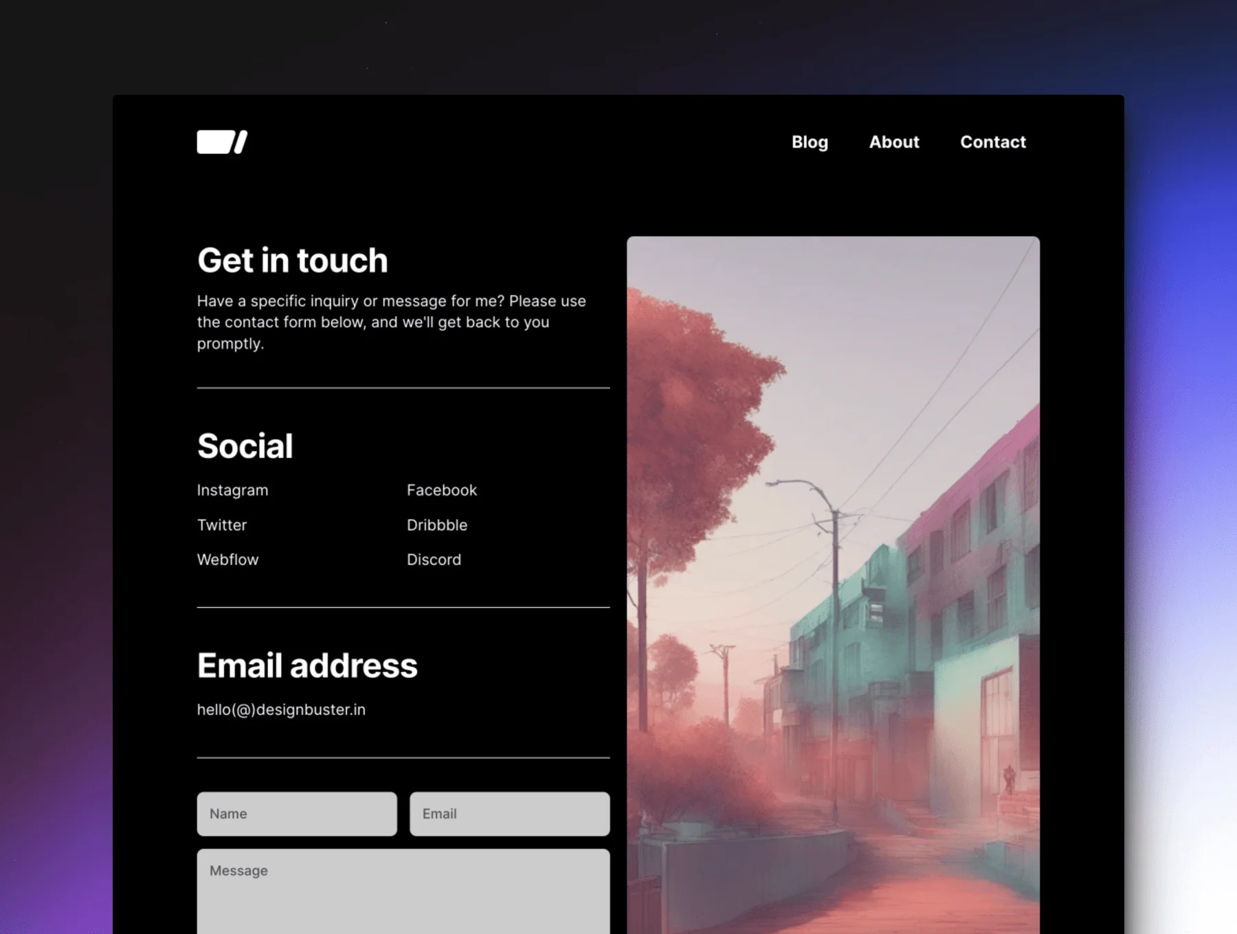 Sleeko — Creative Portfolio Framer Template 6