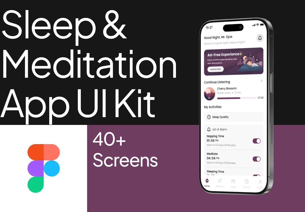 Sleep & Meditation App UI Kit