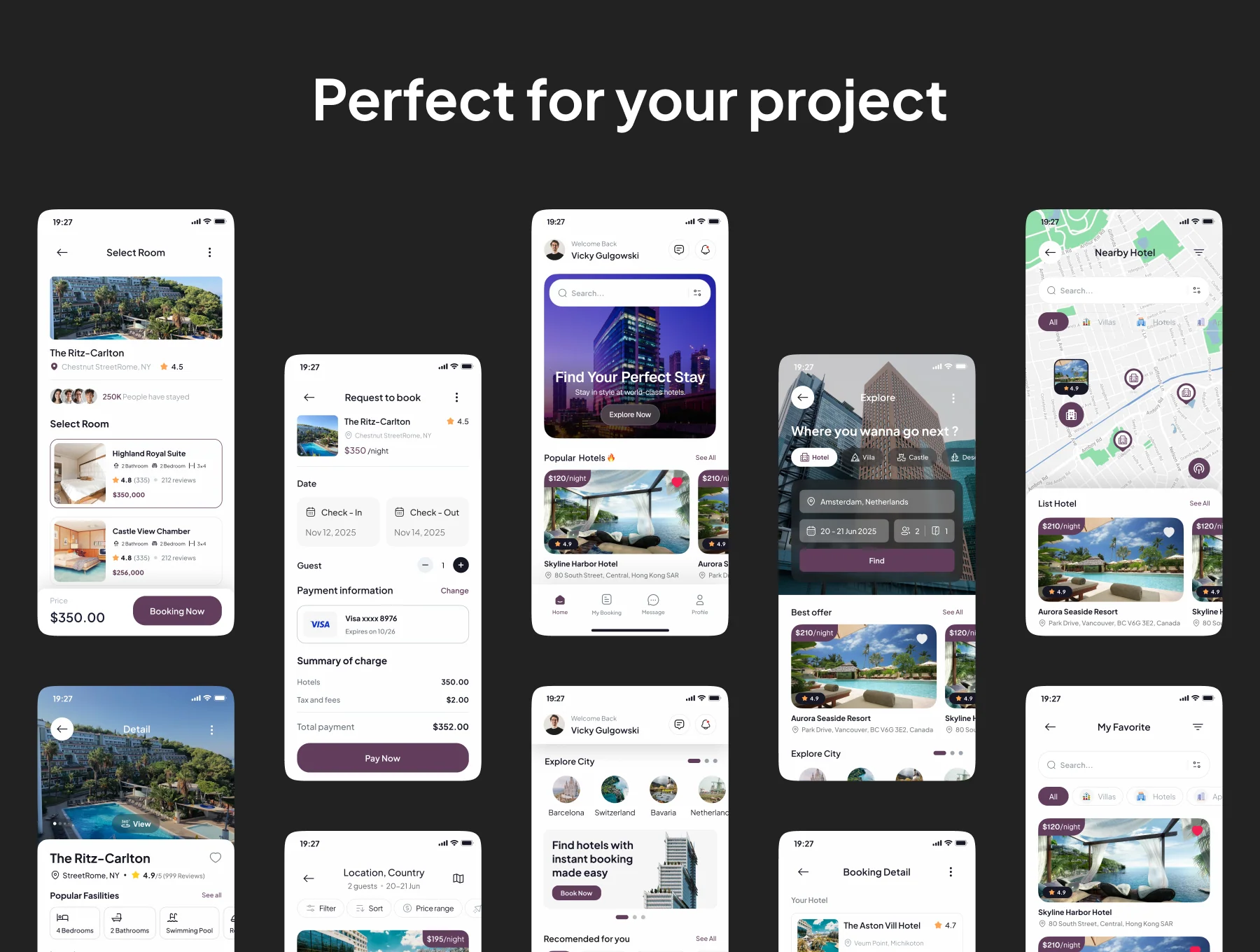 Sleepr - Hotel Booking App IOS UI Kits 5