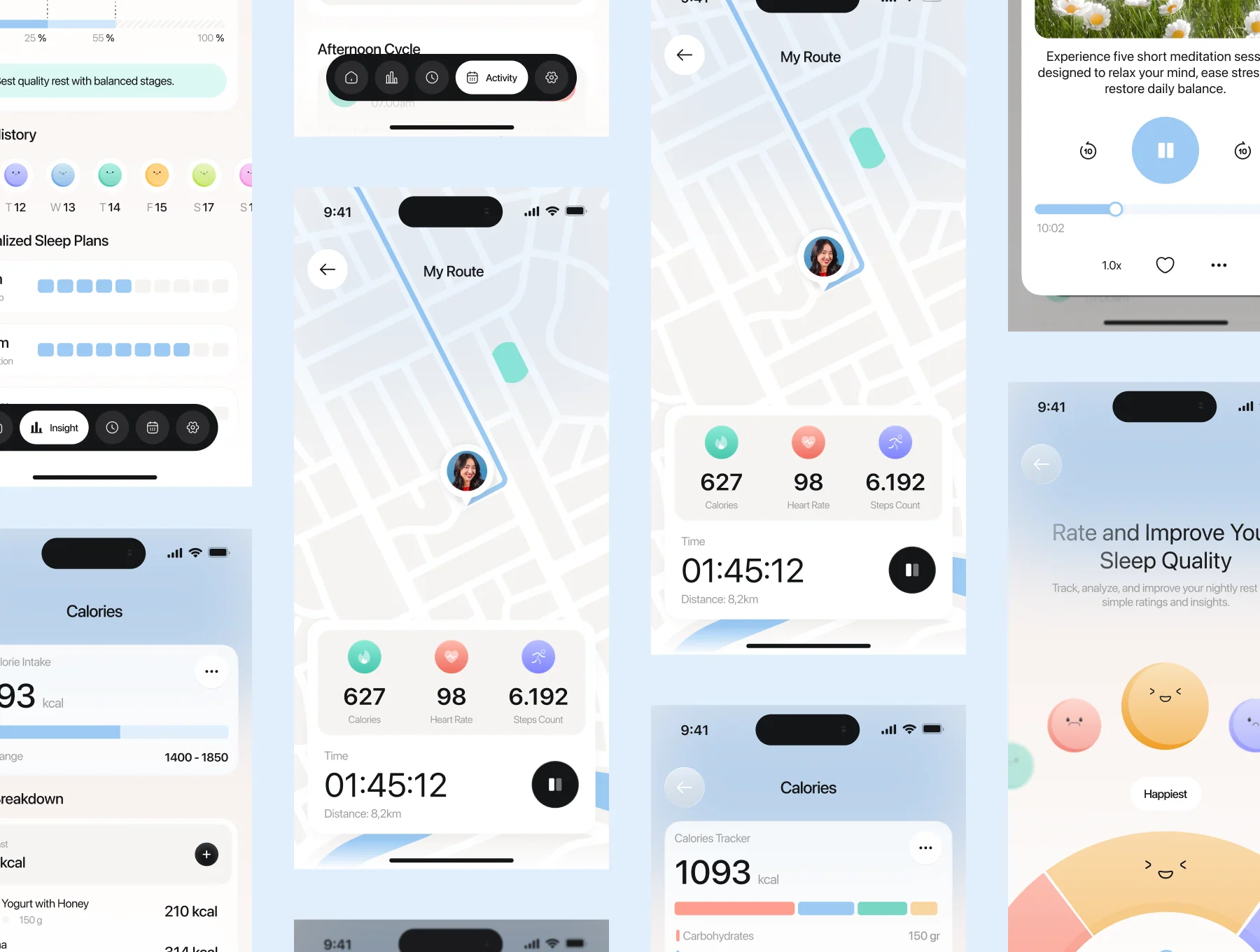 Sleepyal – Activity and Sleep Tracker App UI Kit 7