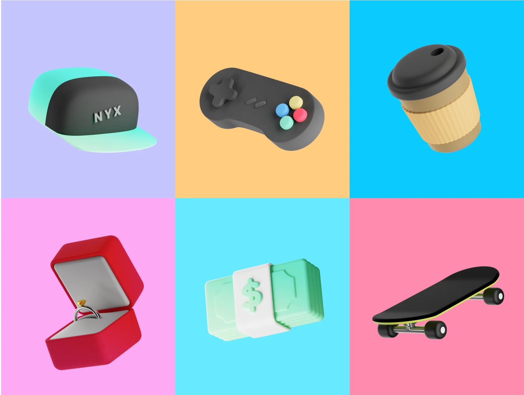 Slicky 3D Illustrations