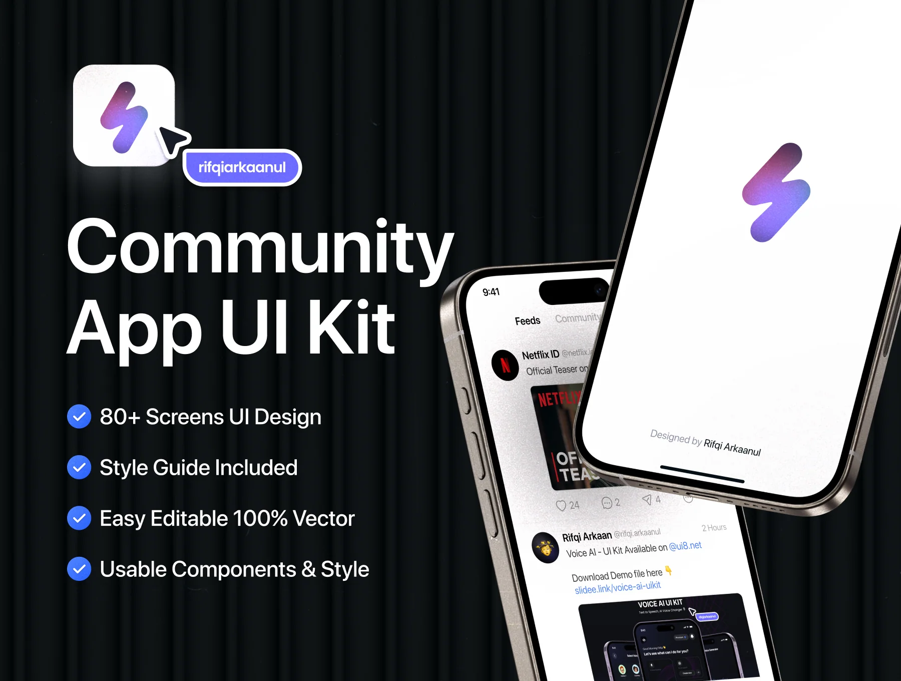 Slidee - Community App UI Kit