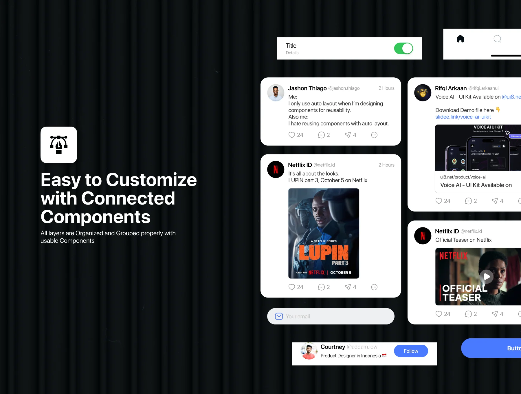 Slidee - Community App UI Kit 3