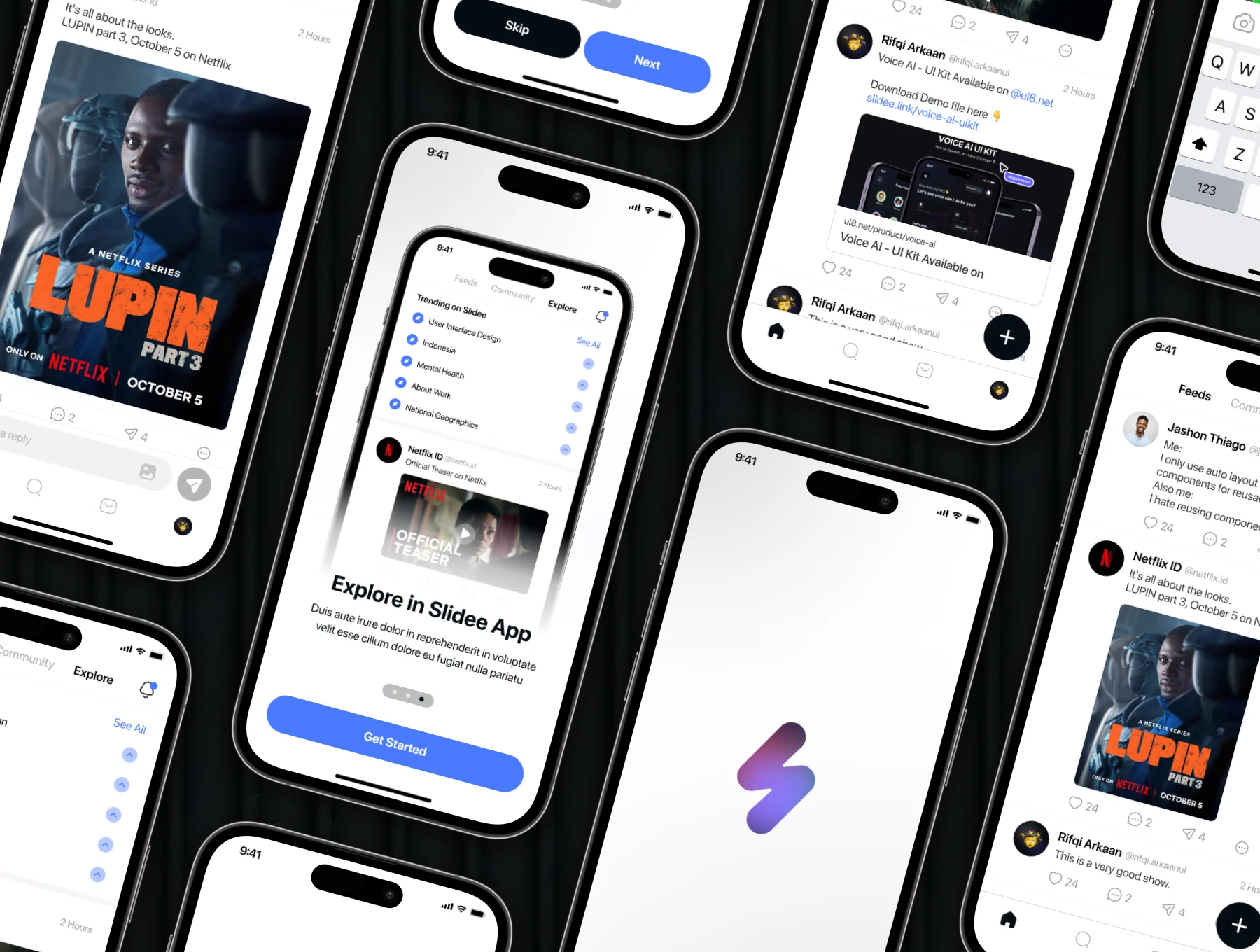 Slidee - Community App UI Kit 5