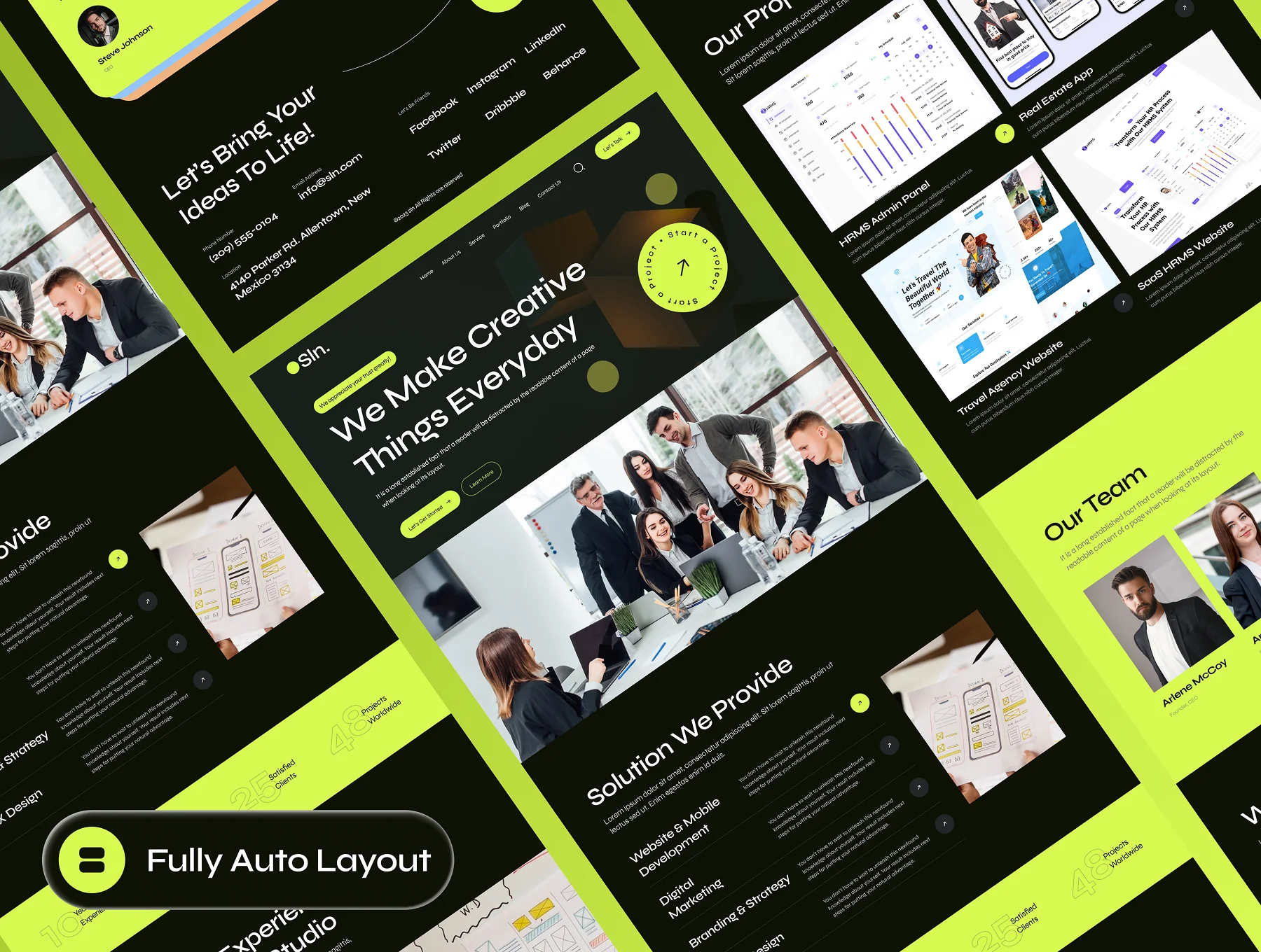 Sln - Digital Agency Website Framer Template 4