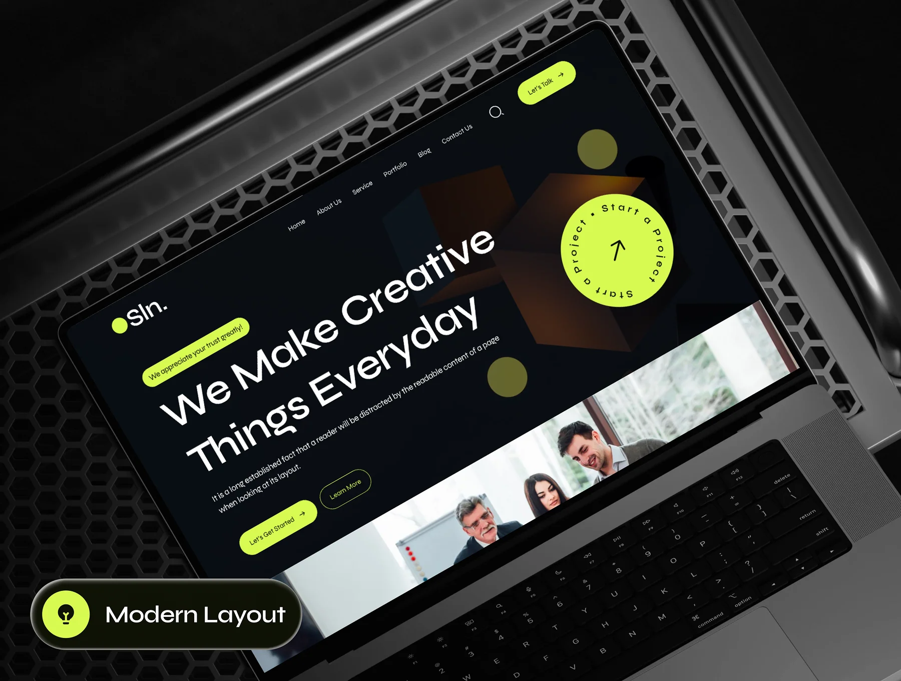 Sln - Digital Agency Website Framer Template 5