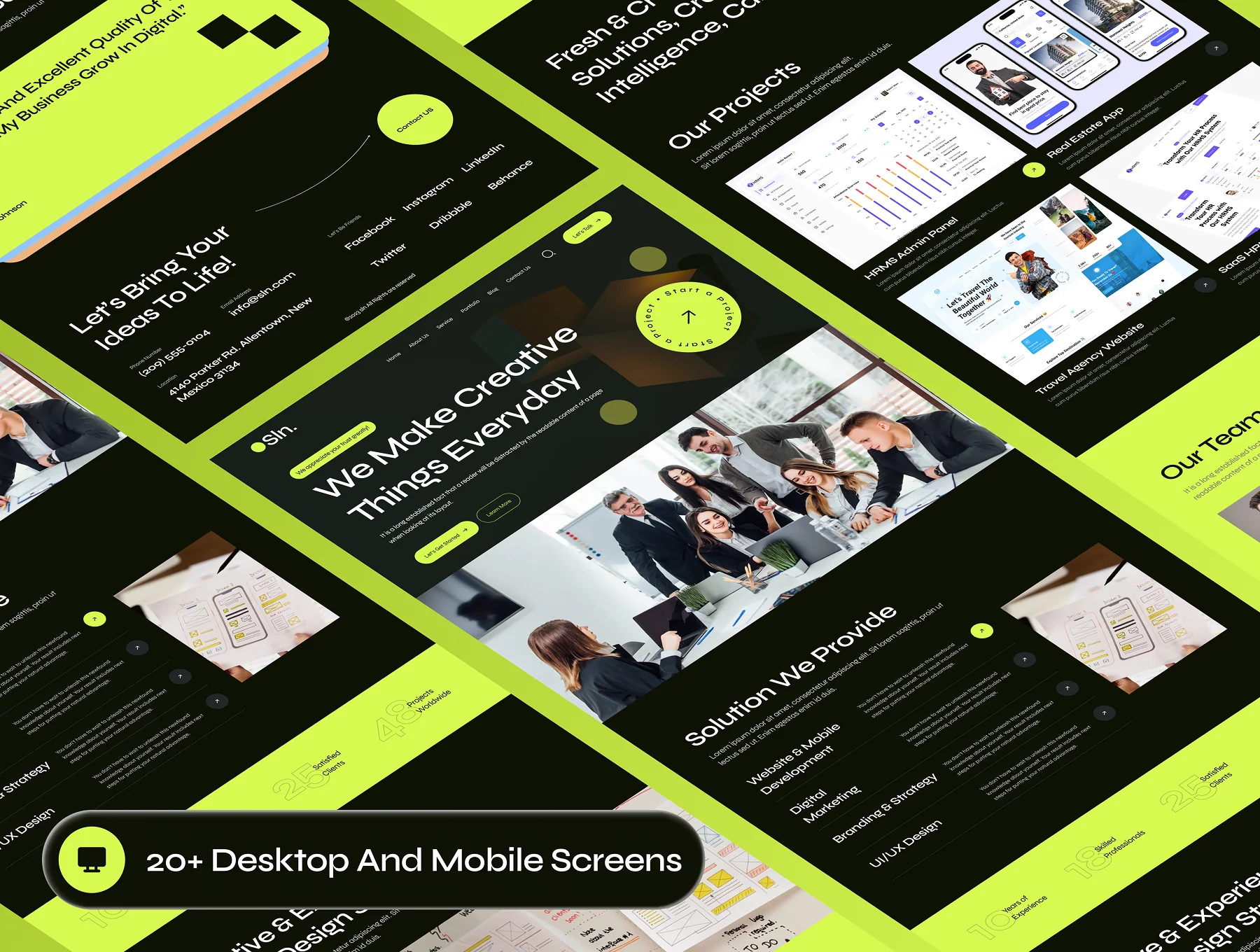 Sln - Digital Agency Website Framer Template 6